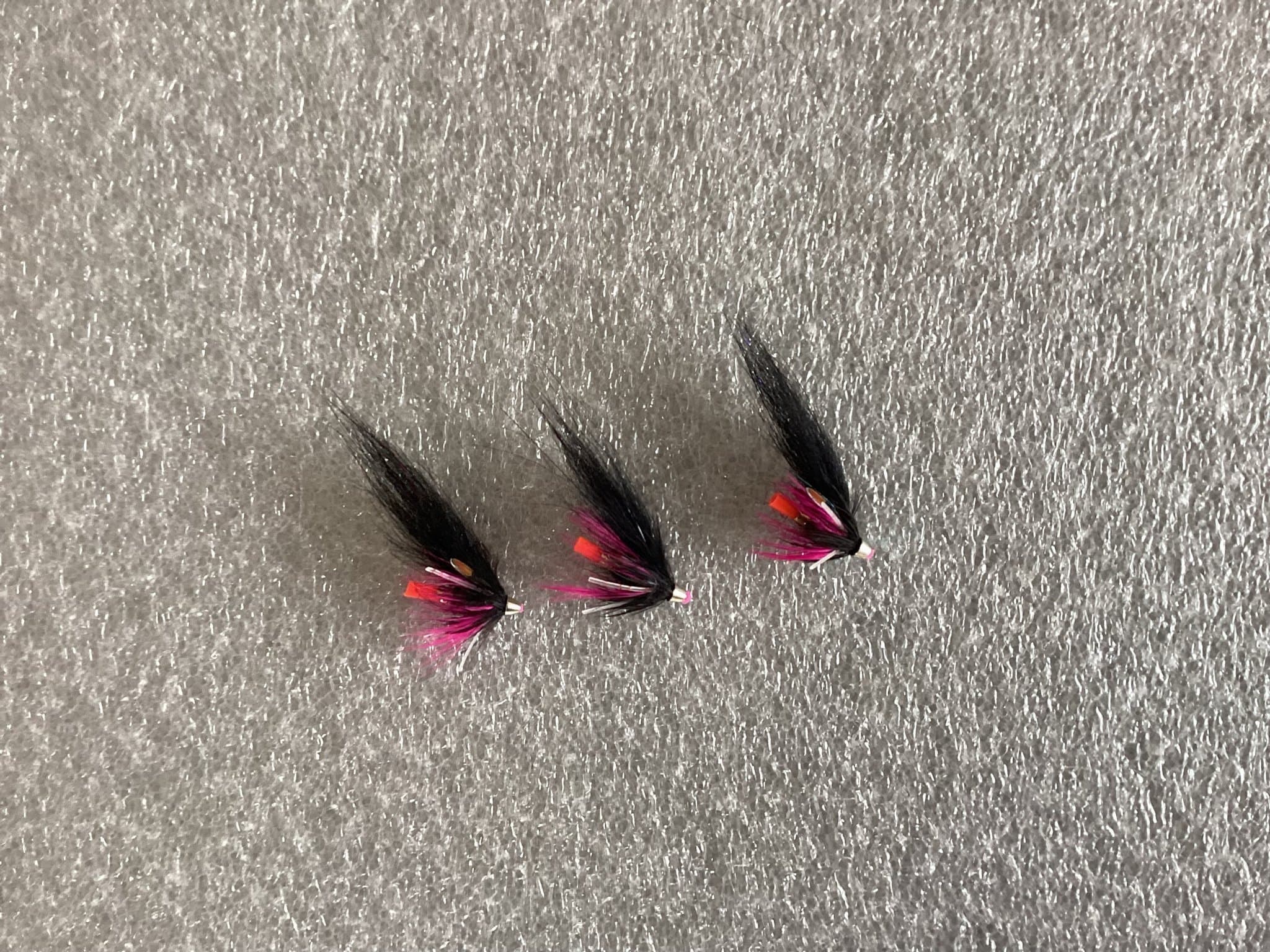 Tre flugor för fiske