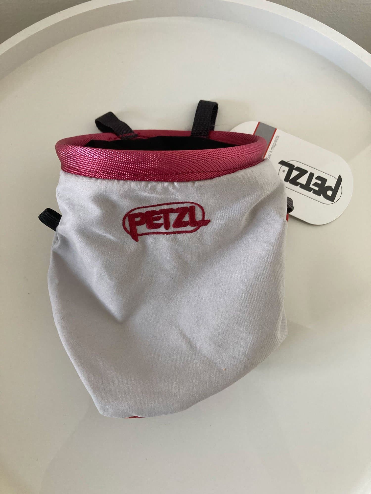 Petzl Kritpåse för Klättring - Limestone / Röd