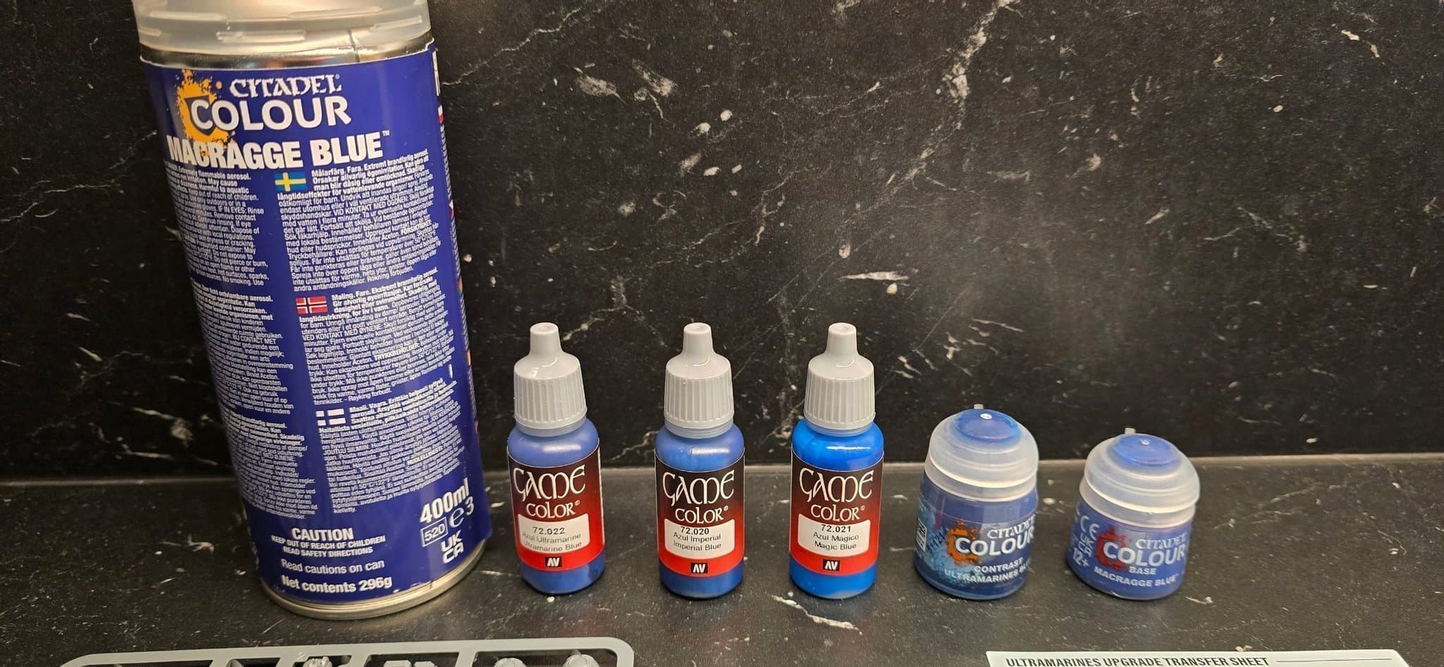 Warhammer 40k Ultramarines upgrade och färg startpaket