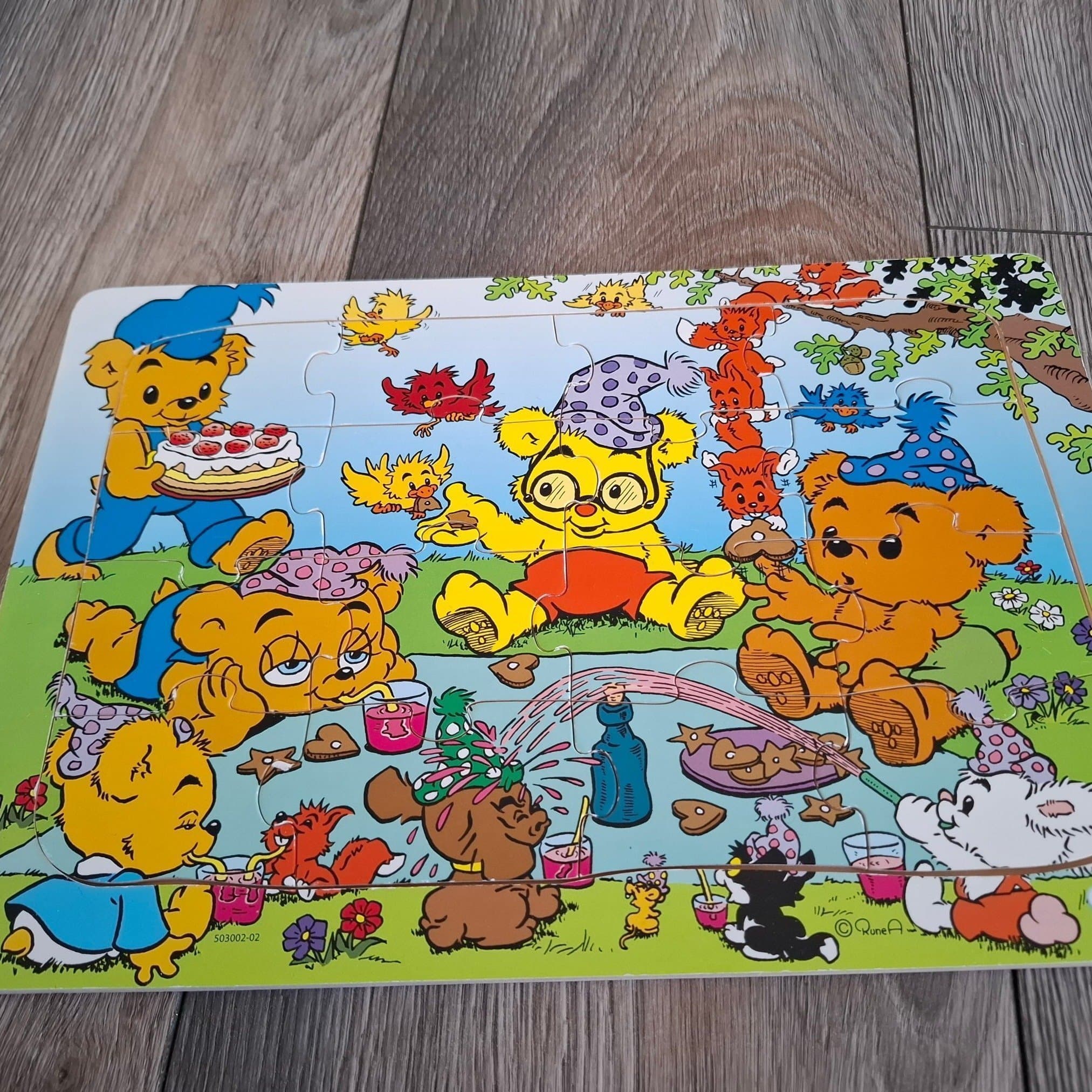 Bamse rampussel i trä