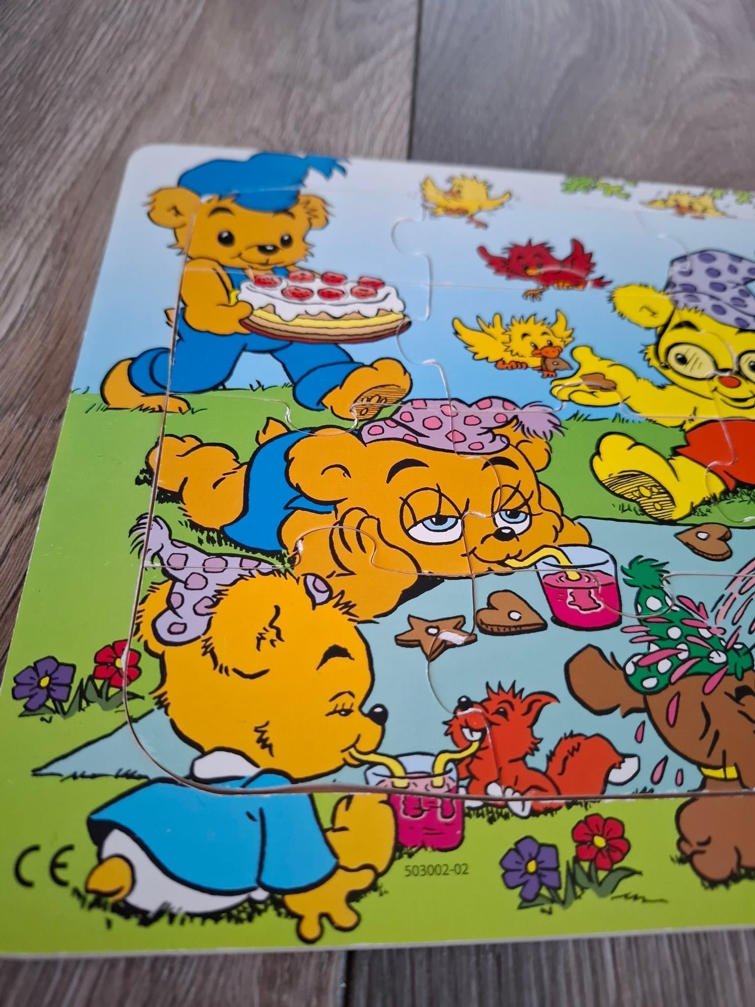 Bamse rampussel i trä