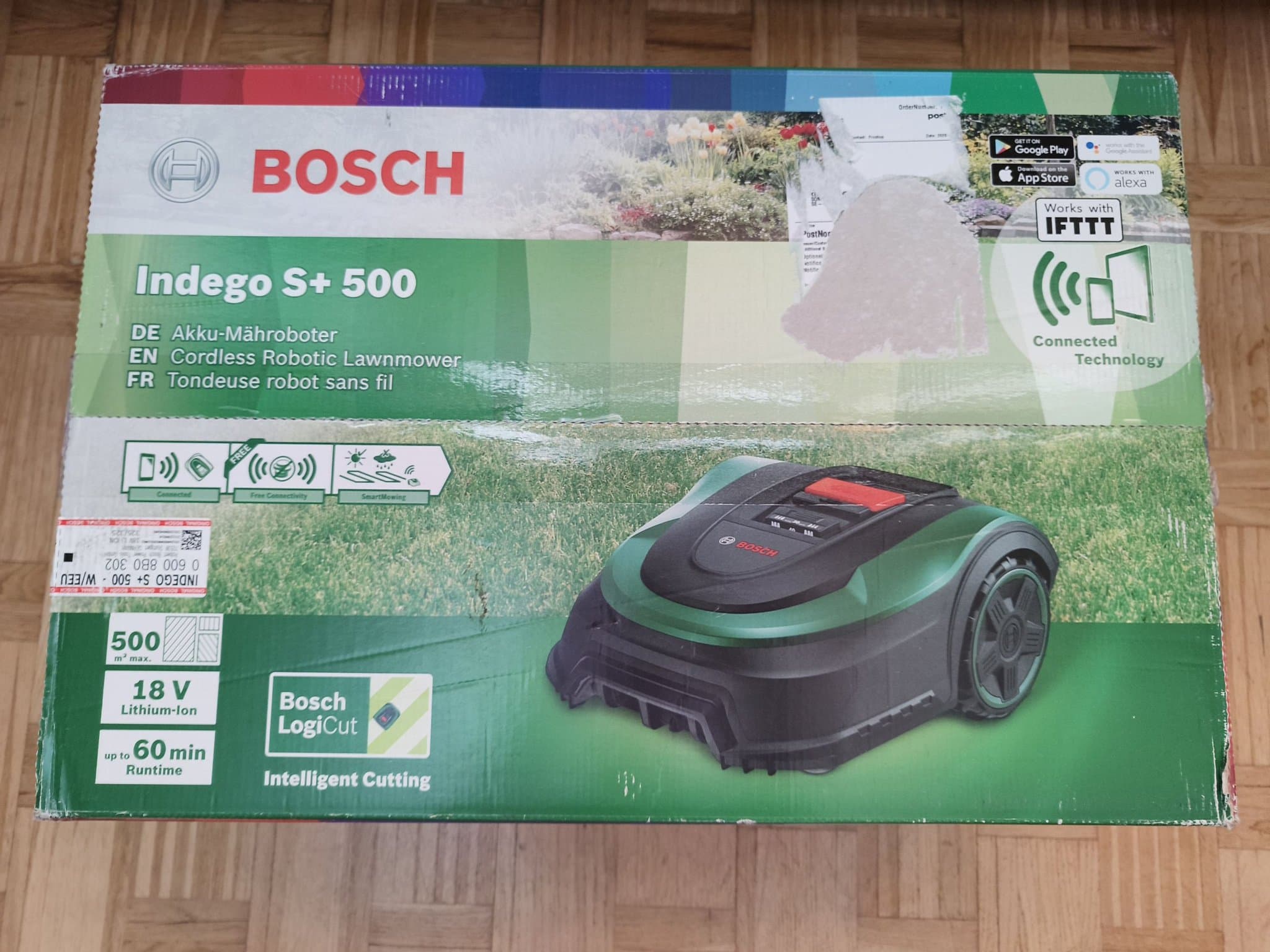 Bosch Indego S+ 500 - Robotgräsklippare - Helt Ny!