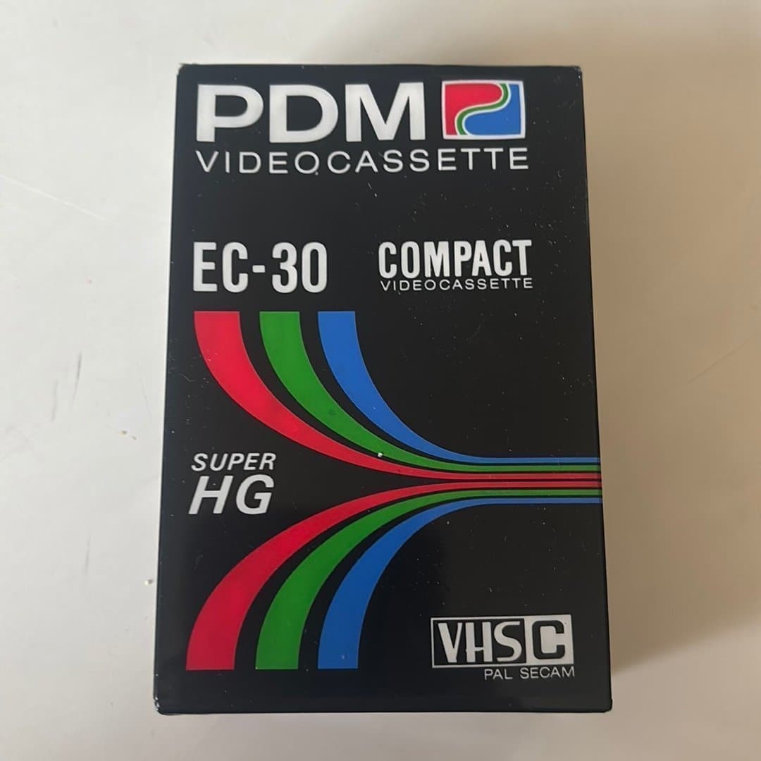 PDM Videokassett EC-30 Super HG VHSC PAL SECAM