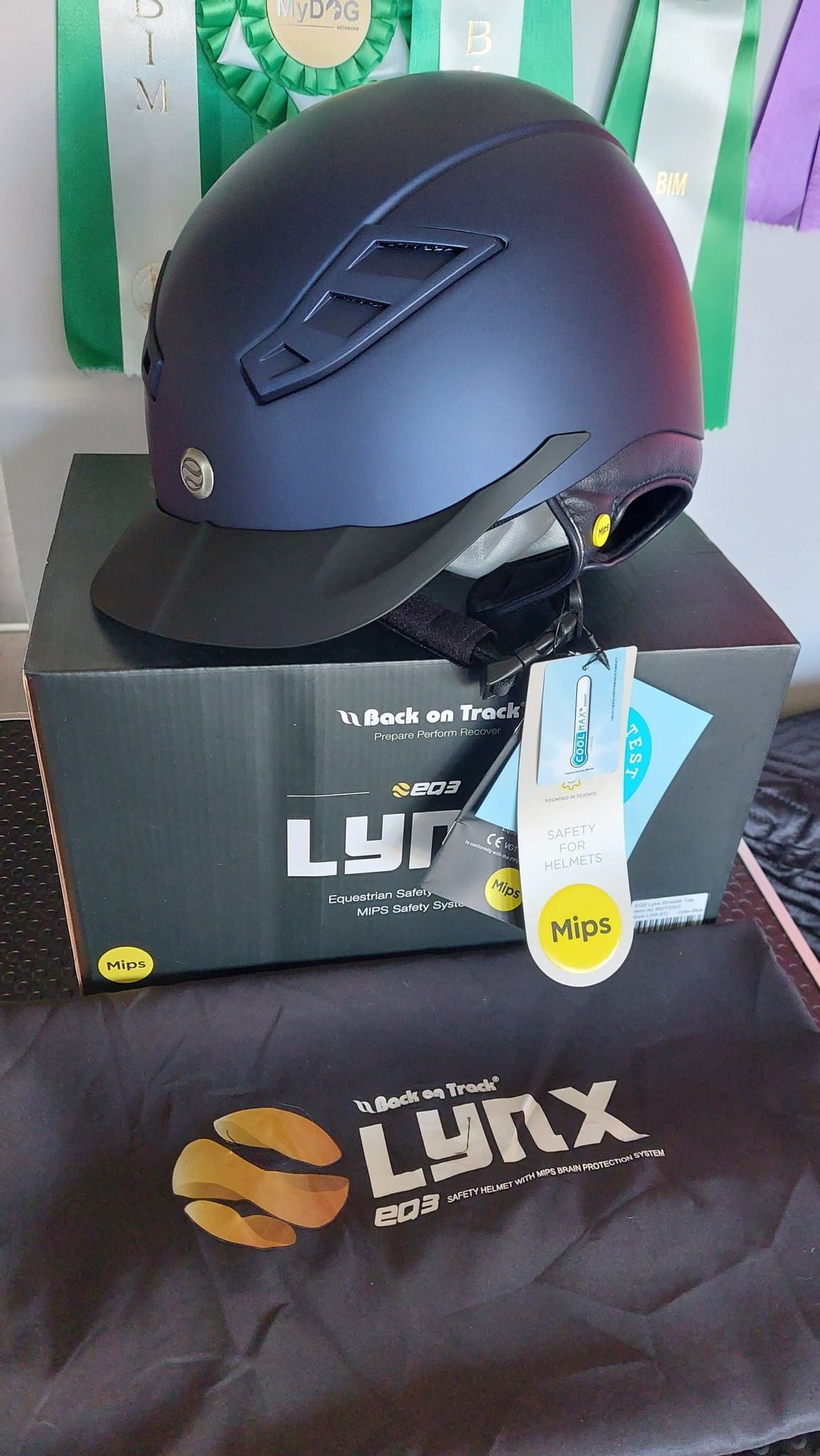 Back on Track EQ3 Lynx Smooth Top ridhjälm med MIPS