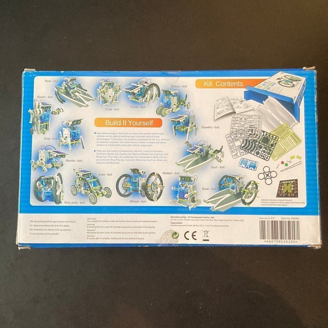 14-i-1 Utbildnings Solar Robot Kit