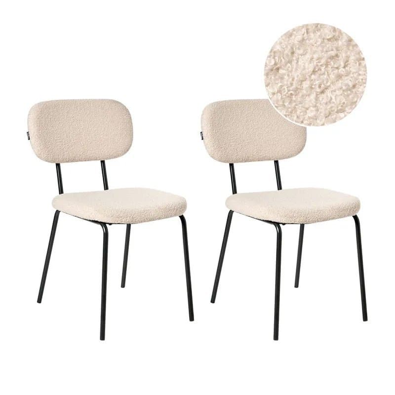 Matstolar i teddytyg, 2-pack