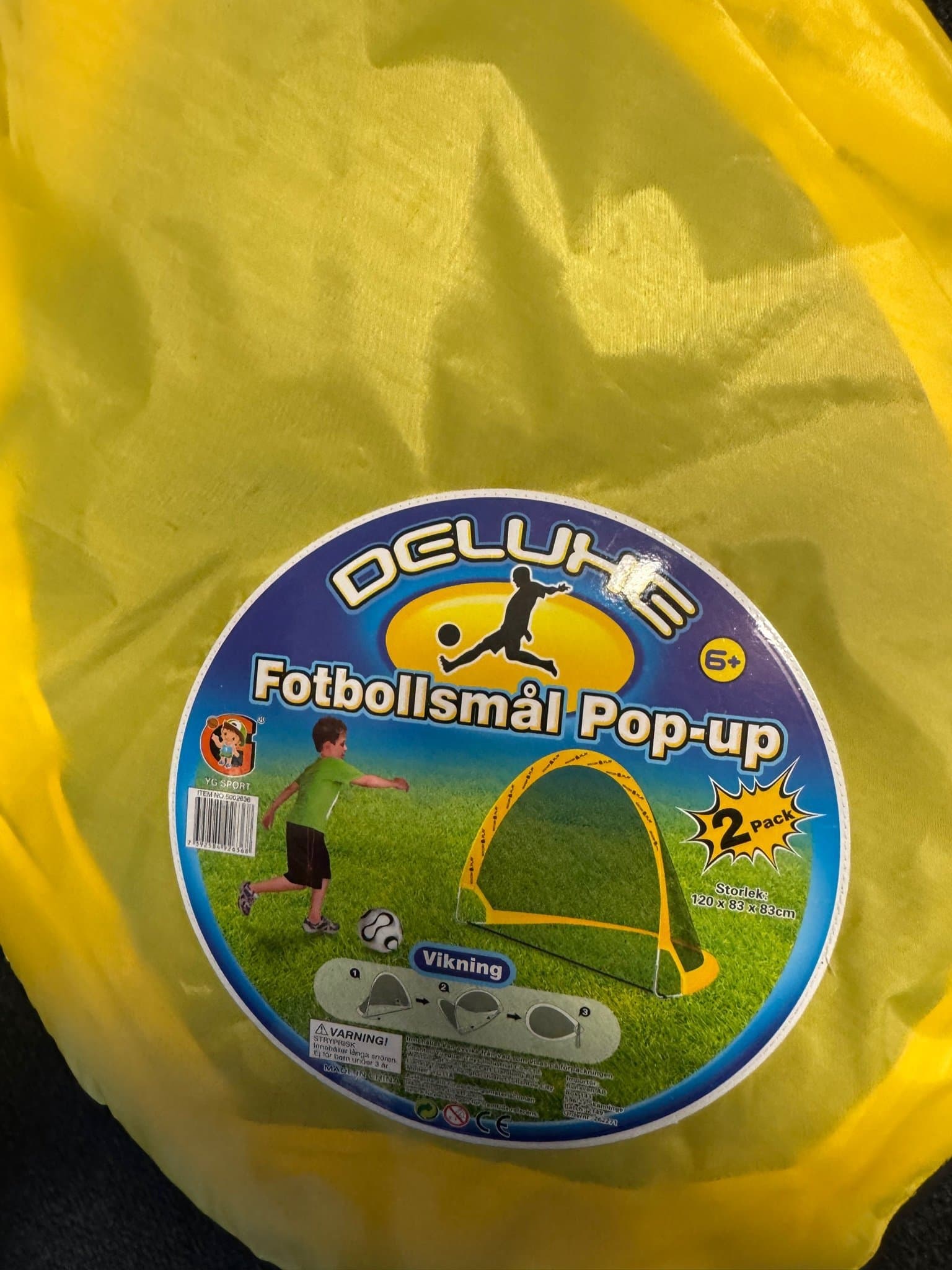Fotbollsmål Pop-up 2-pack