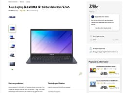 Asus Laptop 14 E410MA 14" bärbar dator Cel/4/65