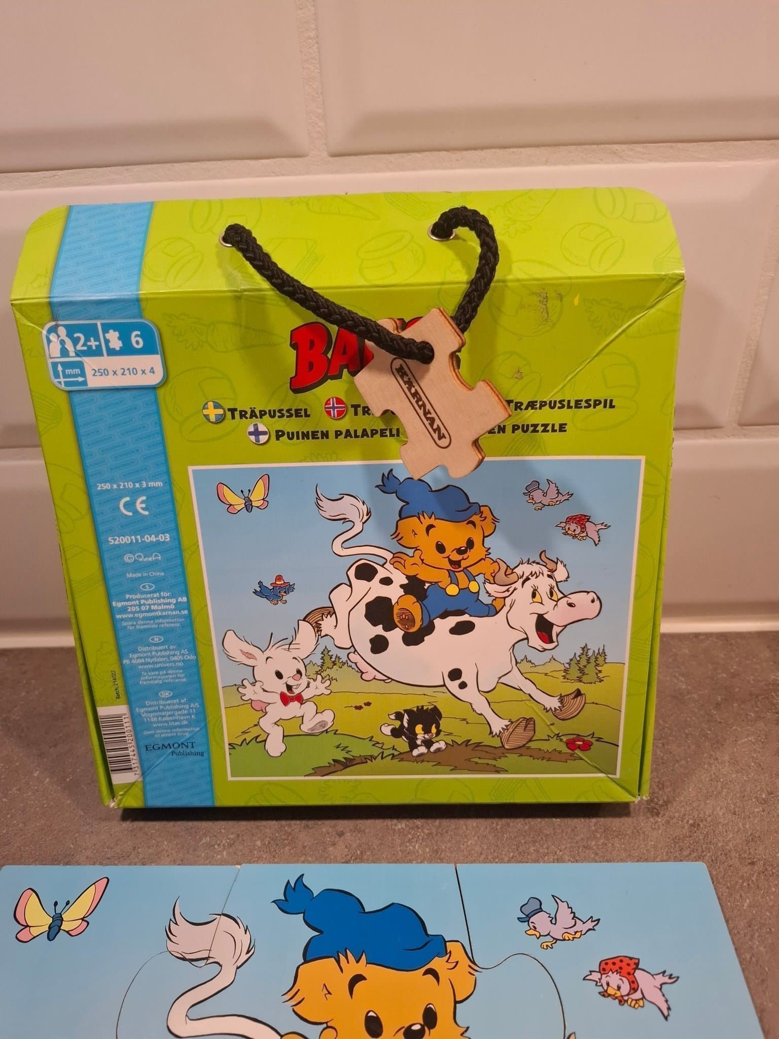 Bamse Pussel I trä 6 bitar