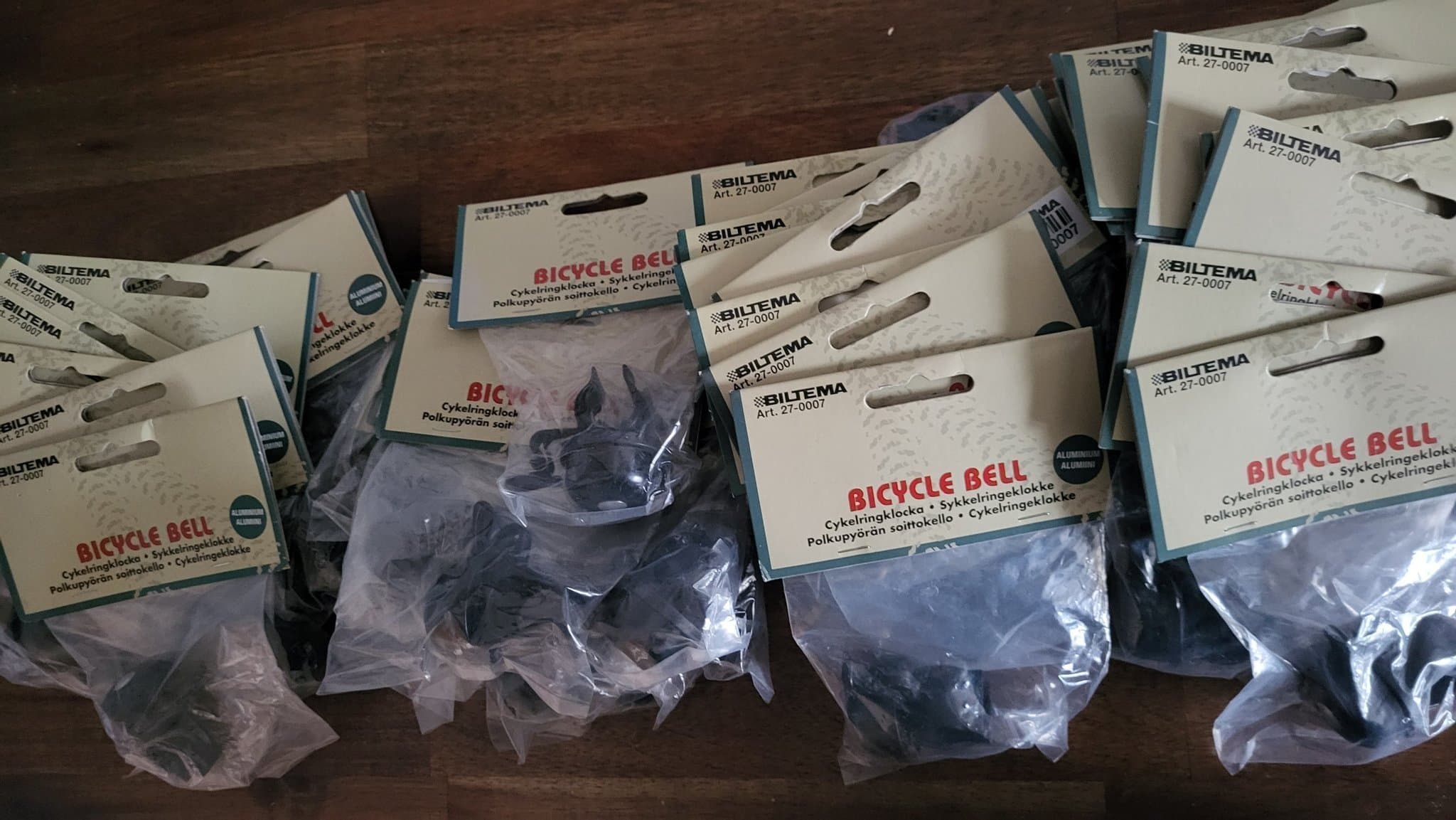 40st svarta cykelklockor