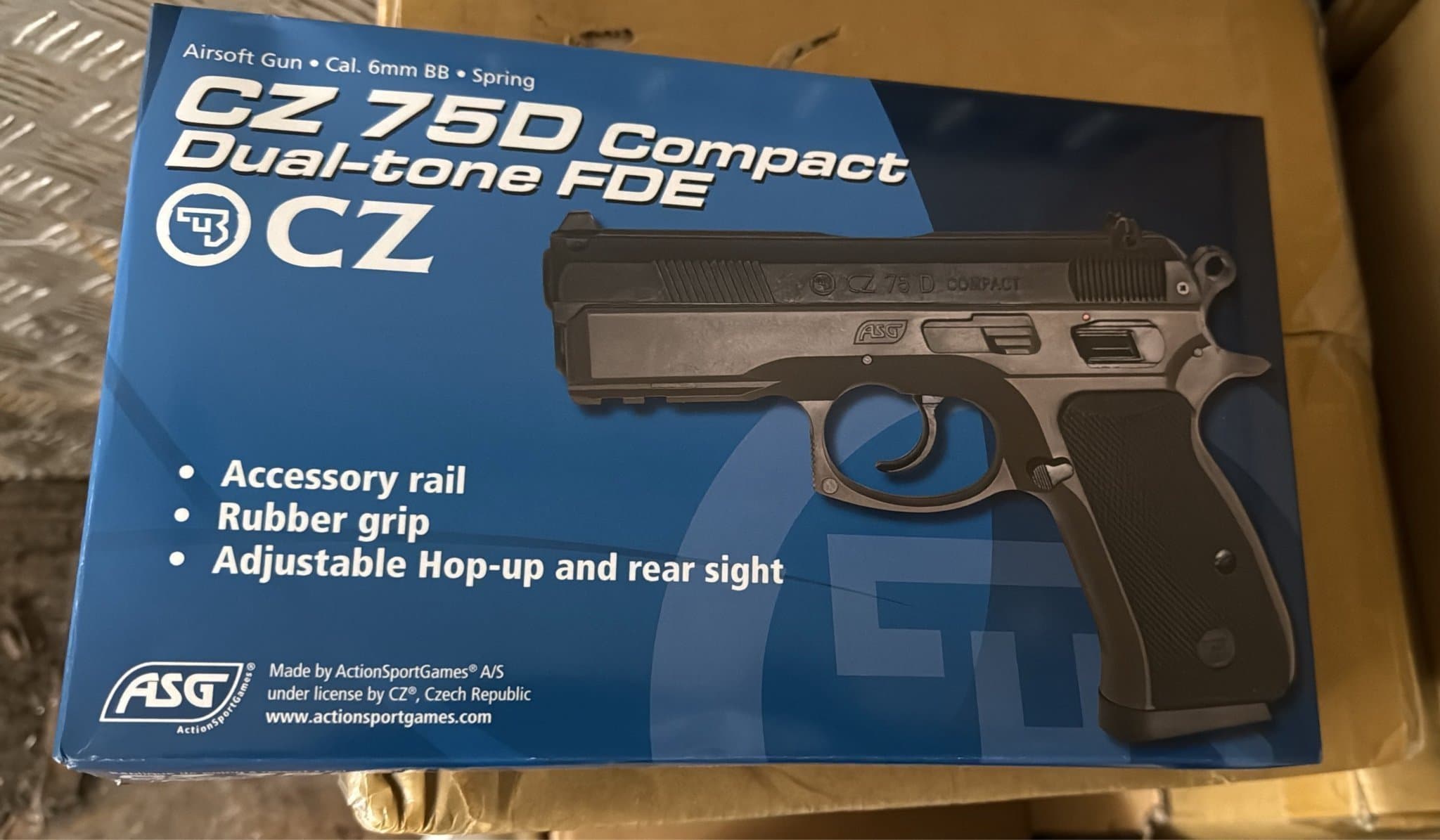 CZ 75D Compact Dual-tone FDE Airsoft Gun