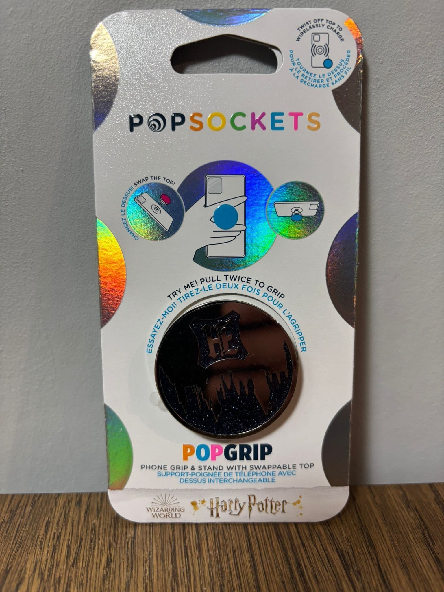 PopSockets PopGrip - Enamel Glitter - Hogwarts