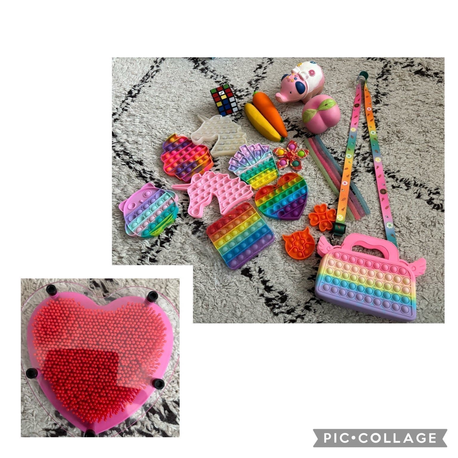 Rubiks kub Squishy Toys Pop leksaker mm