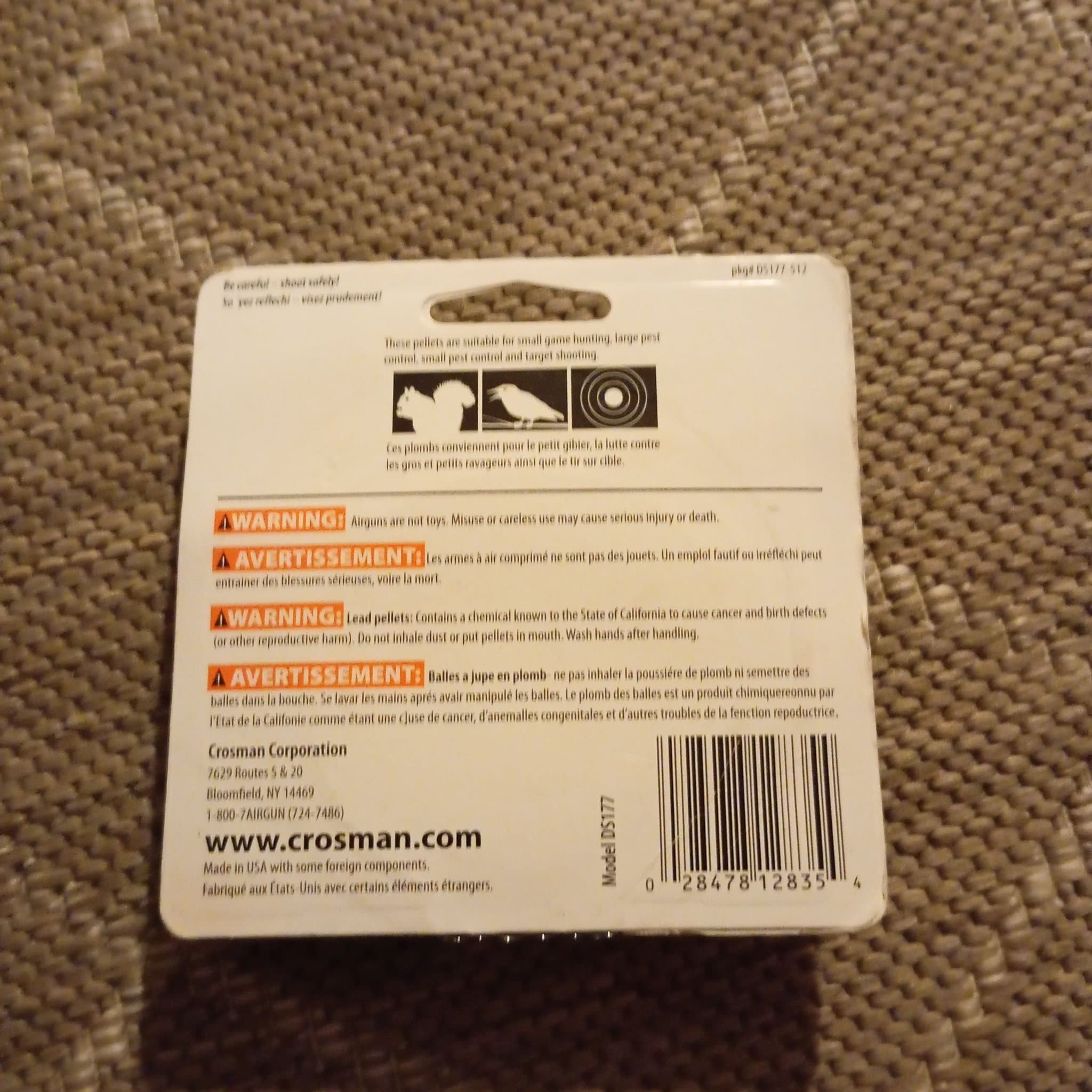 NY Crosman Destroyer .177 4,5mm 250st diaboler skott kulor