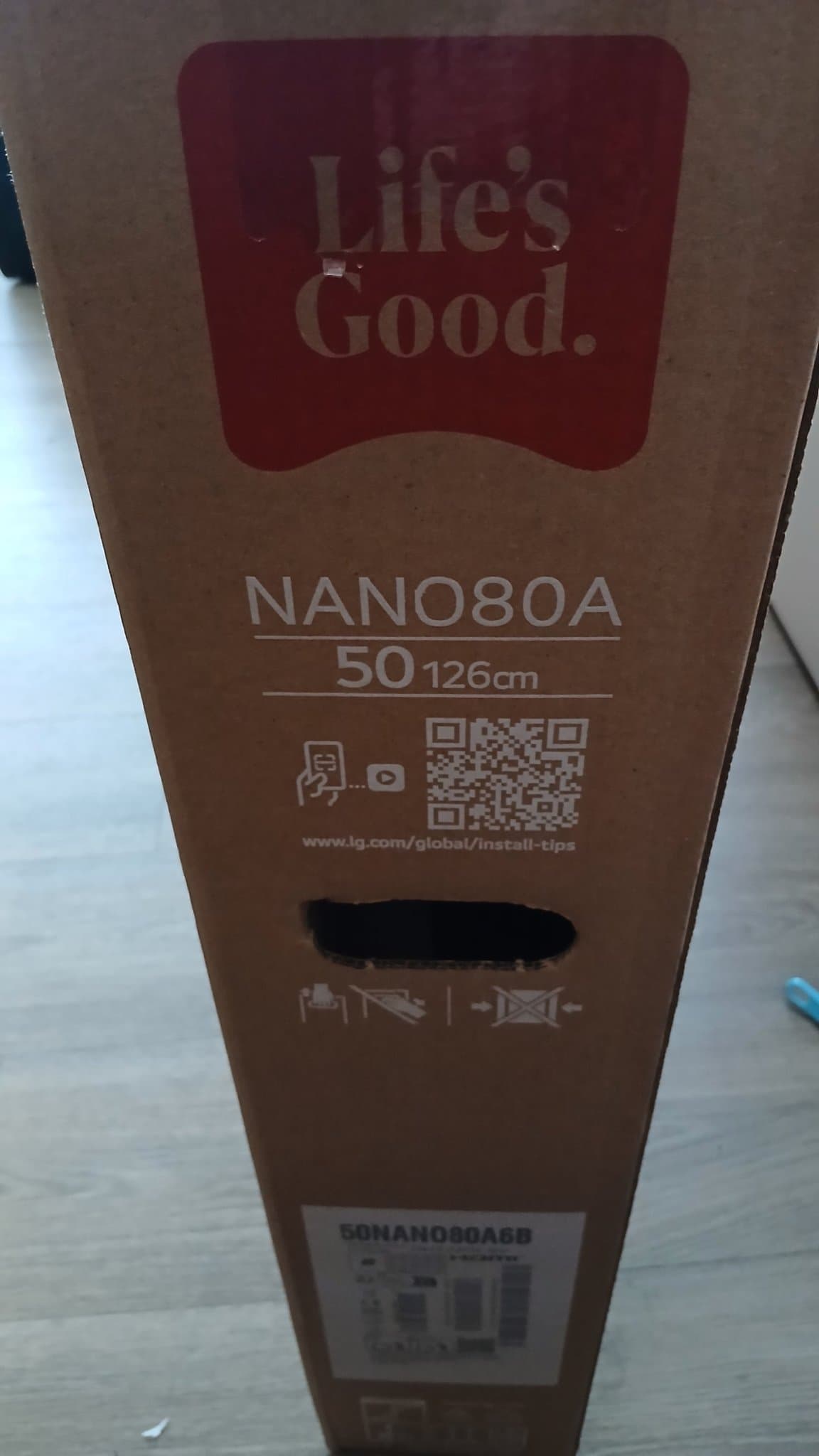 LG NanoCell AI TV NANO80A 50 tum 126 cm Splitterny med inköpskvitto