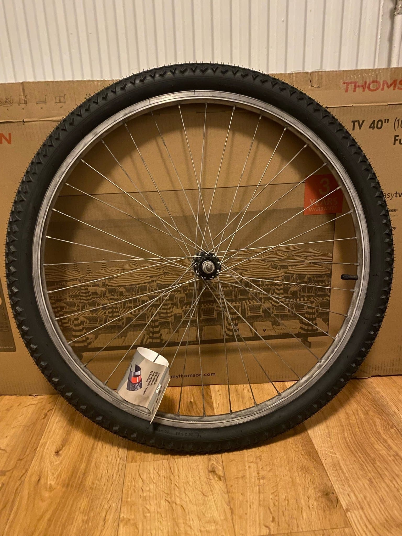 NYTT CYKELHJUL KOMPLETT 26” FÖRSTÄRKT