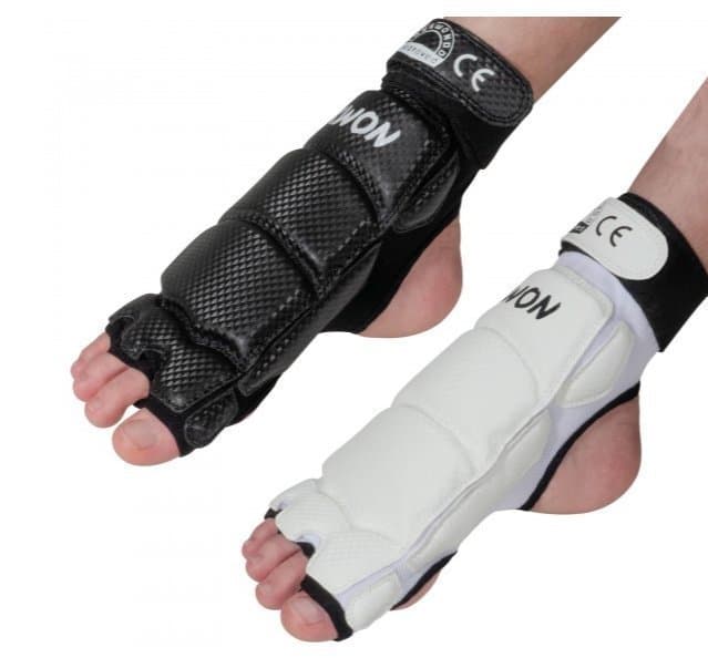 KWON vita Fot Skydd - Strl L "Taekwondo Foot Protector"