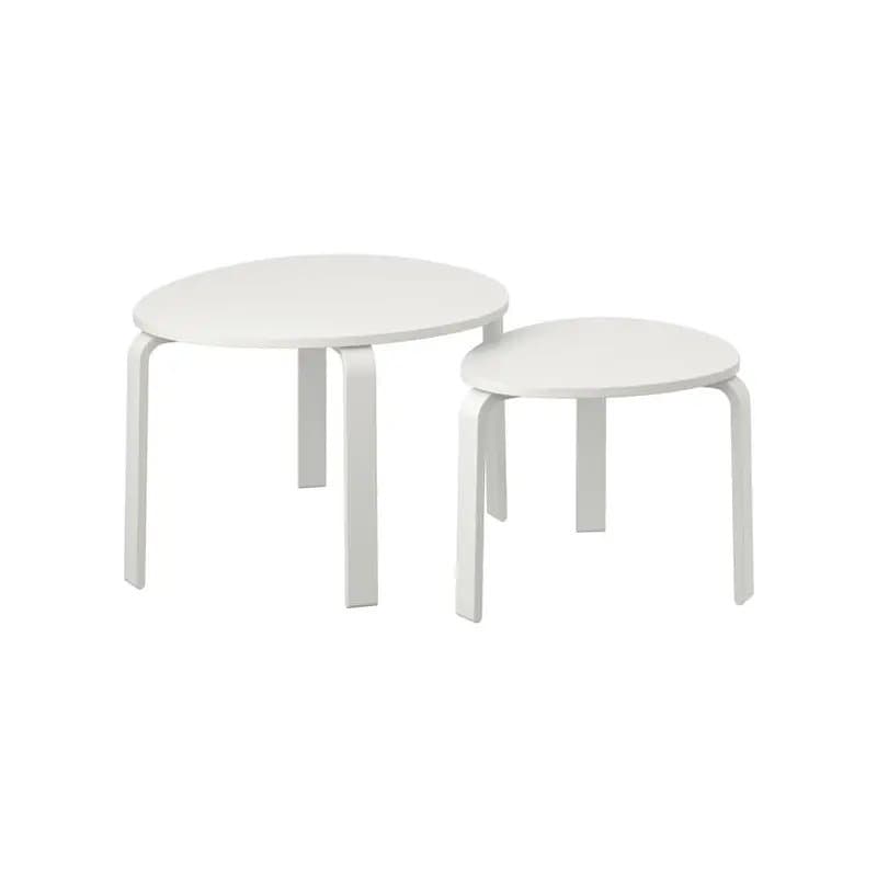 IKEA LACK sidobord, 2 stycken, vit