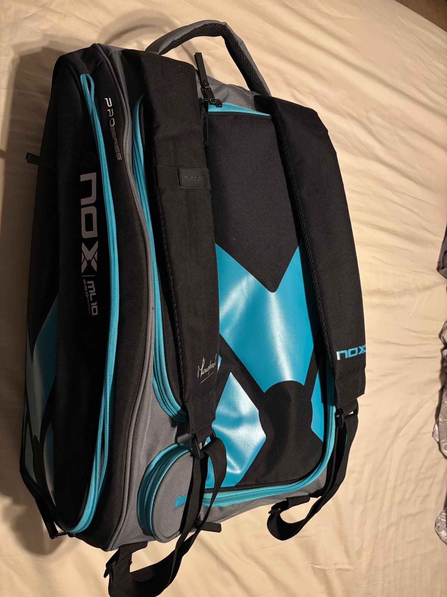 NOX ML10 Padelväska, Svart/Grå/Turkos