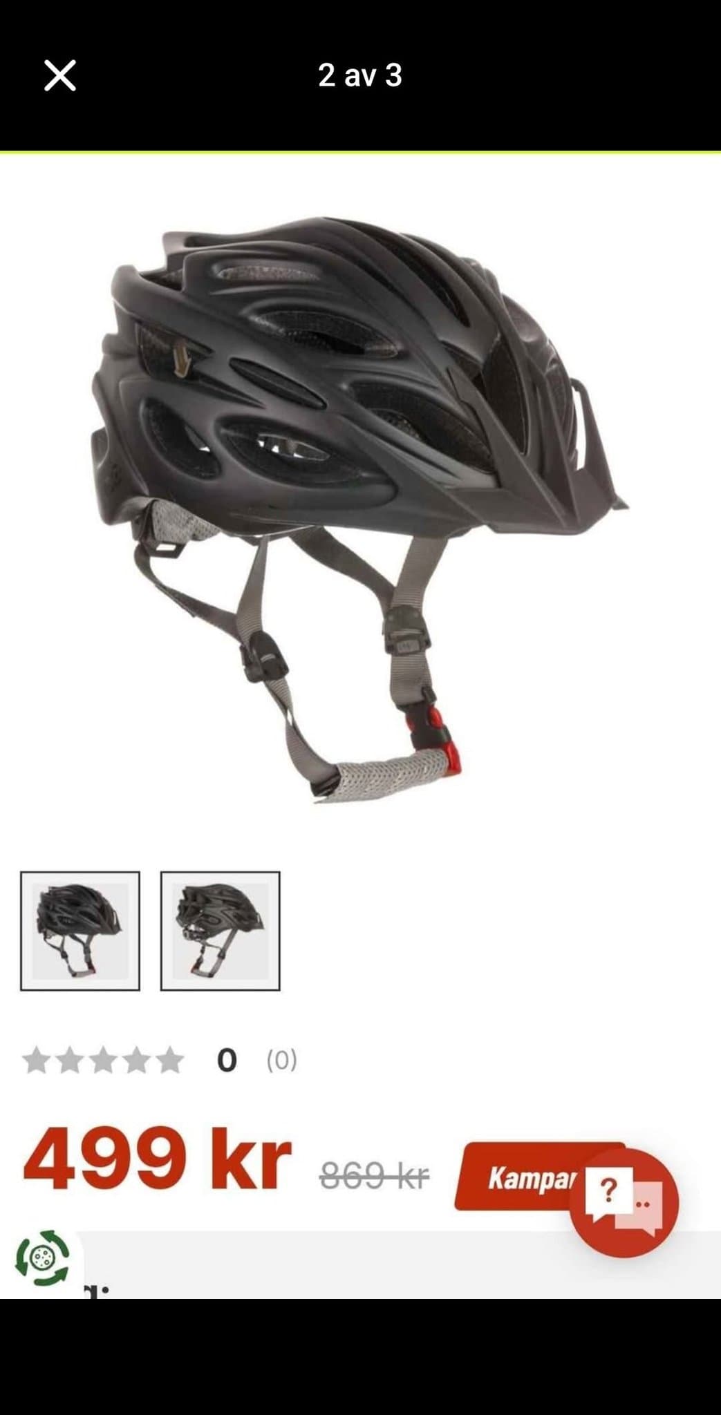 Cykelhjälm TEC Umbra EV1, Svart, Storlek 54-60