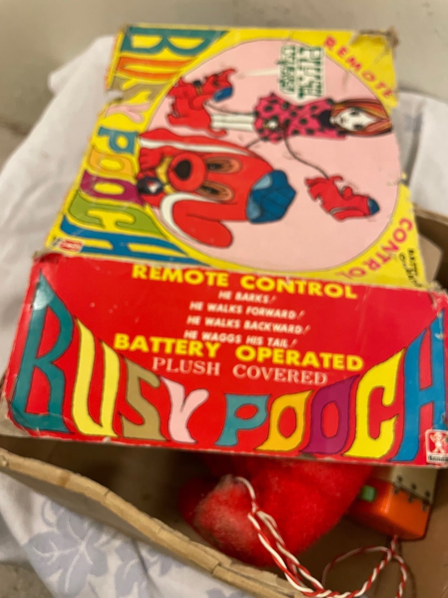 Vintage Busy Pooch Leksak med Fjärrkontroll