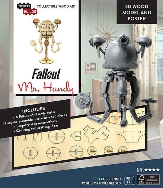 Byggsats i trä - Fallout: Mr Handy