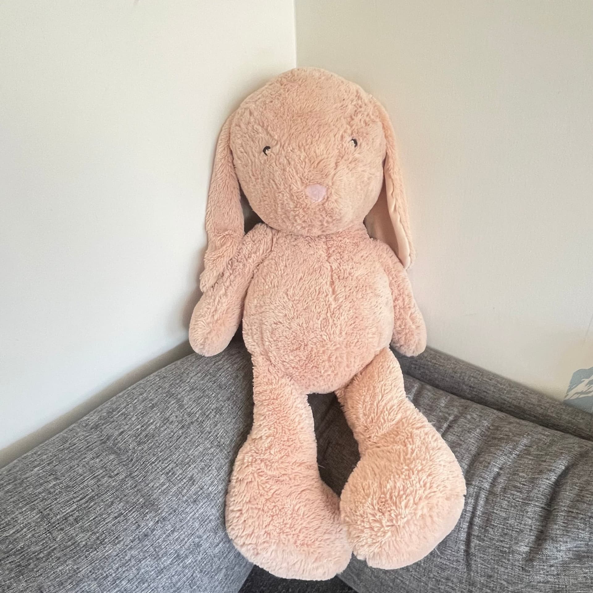 Stor gosedjur kanin Tender Toys – Rosa/Persika – Mjuk & Kramgo 100cm