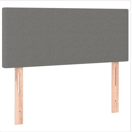 Sänggavel 90 cm mörkgrå – justerbar & modern