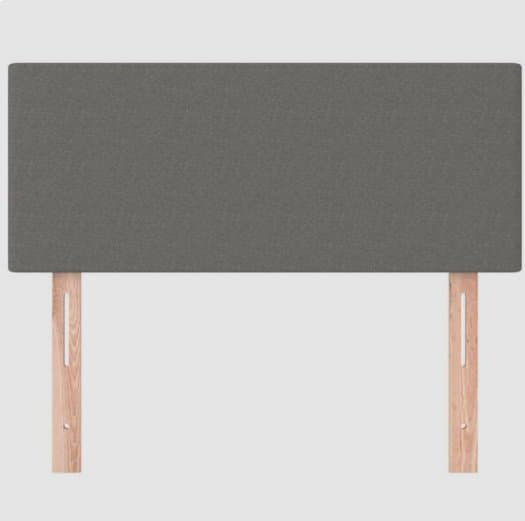 Sänggavel 90 cm mörkgrå – justerbar & modern