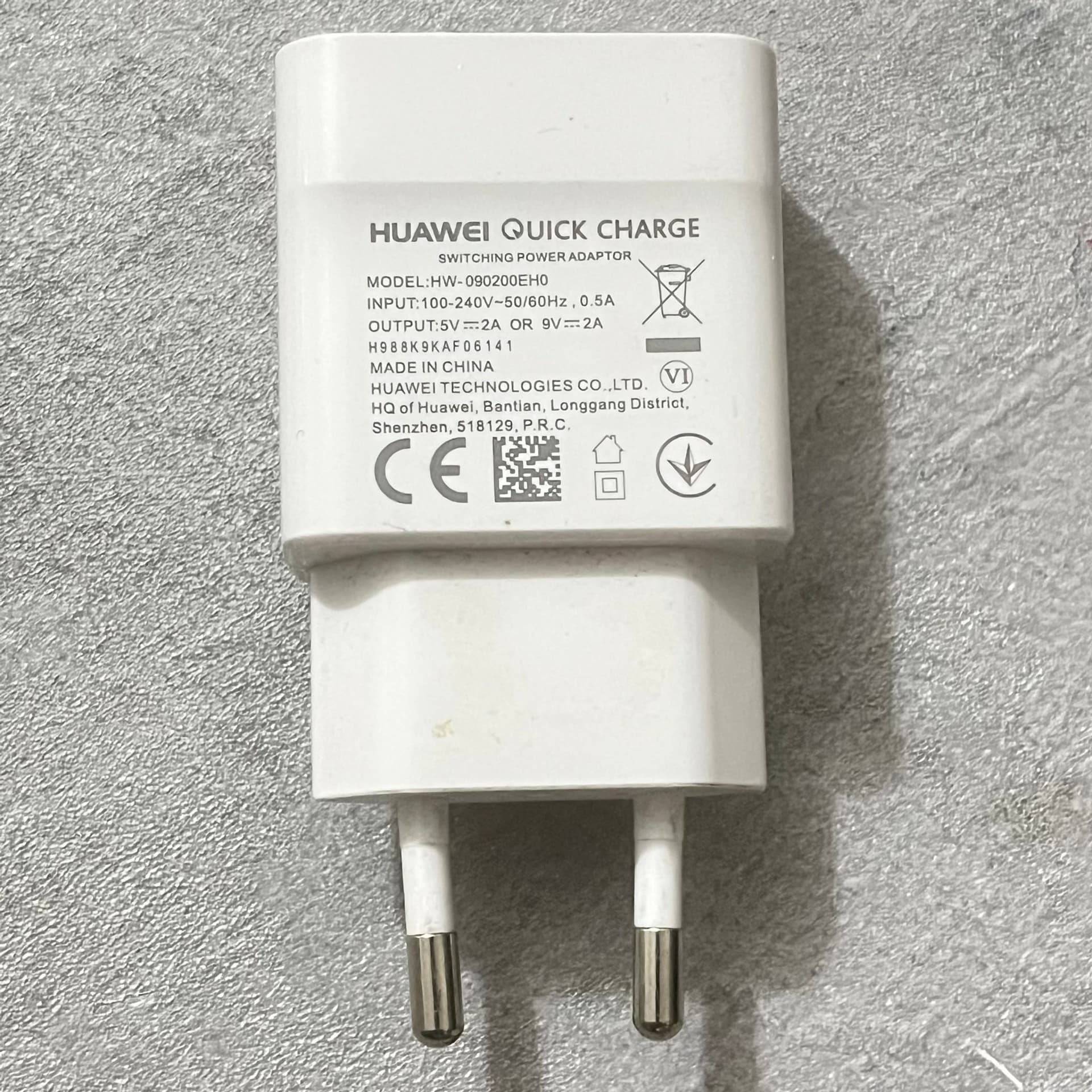 Huawei Quick Charge Strömadapter HW-090200EH0