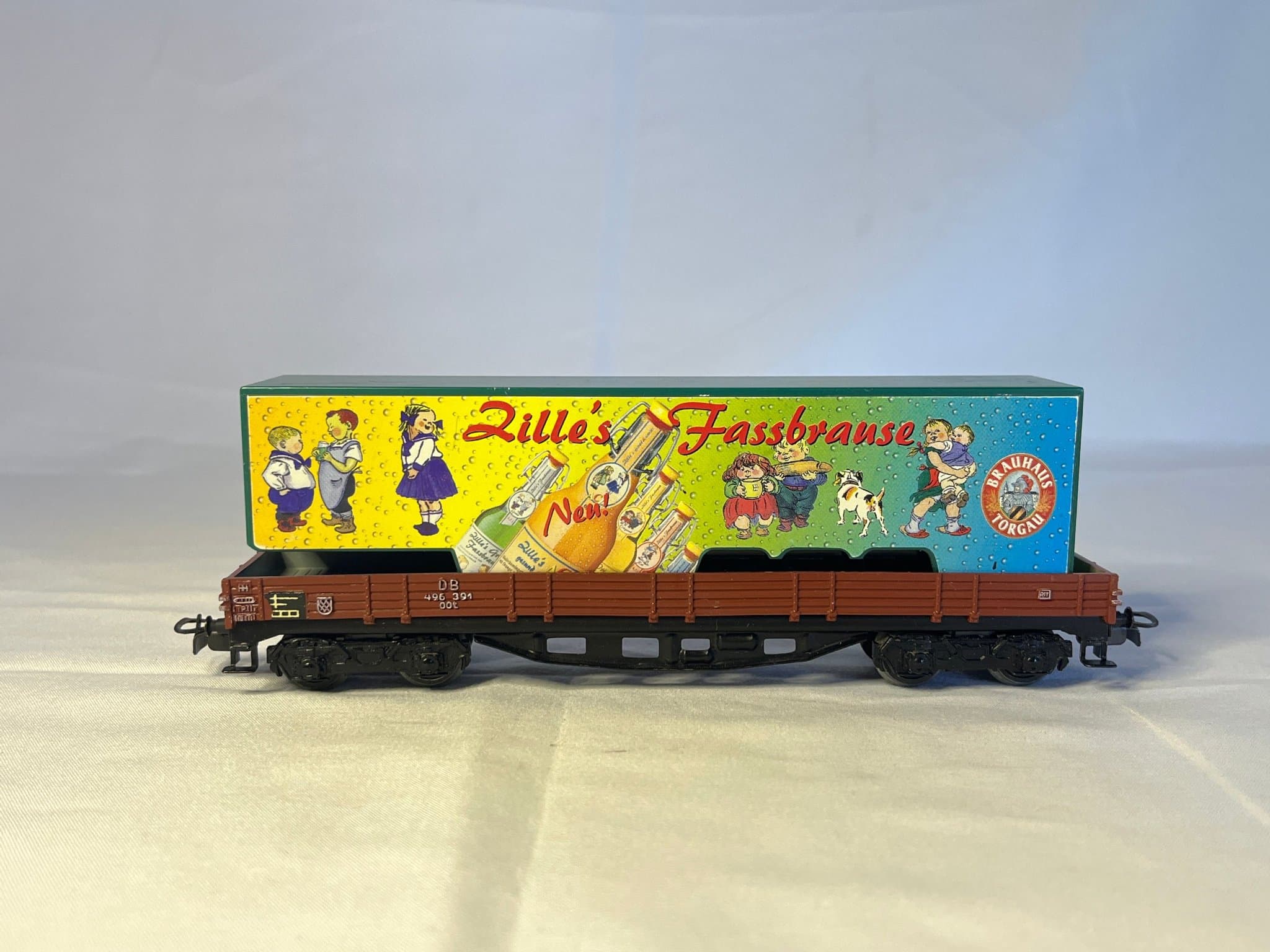 Märklin Lång Boogie Flakvagn lastad med Trailerlastbilssläp