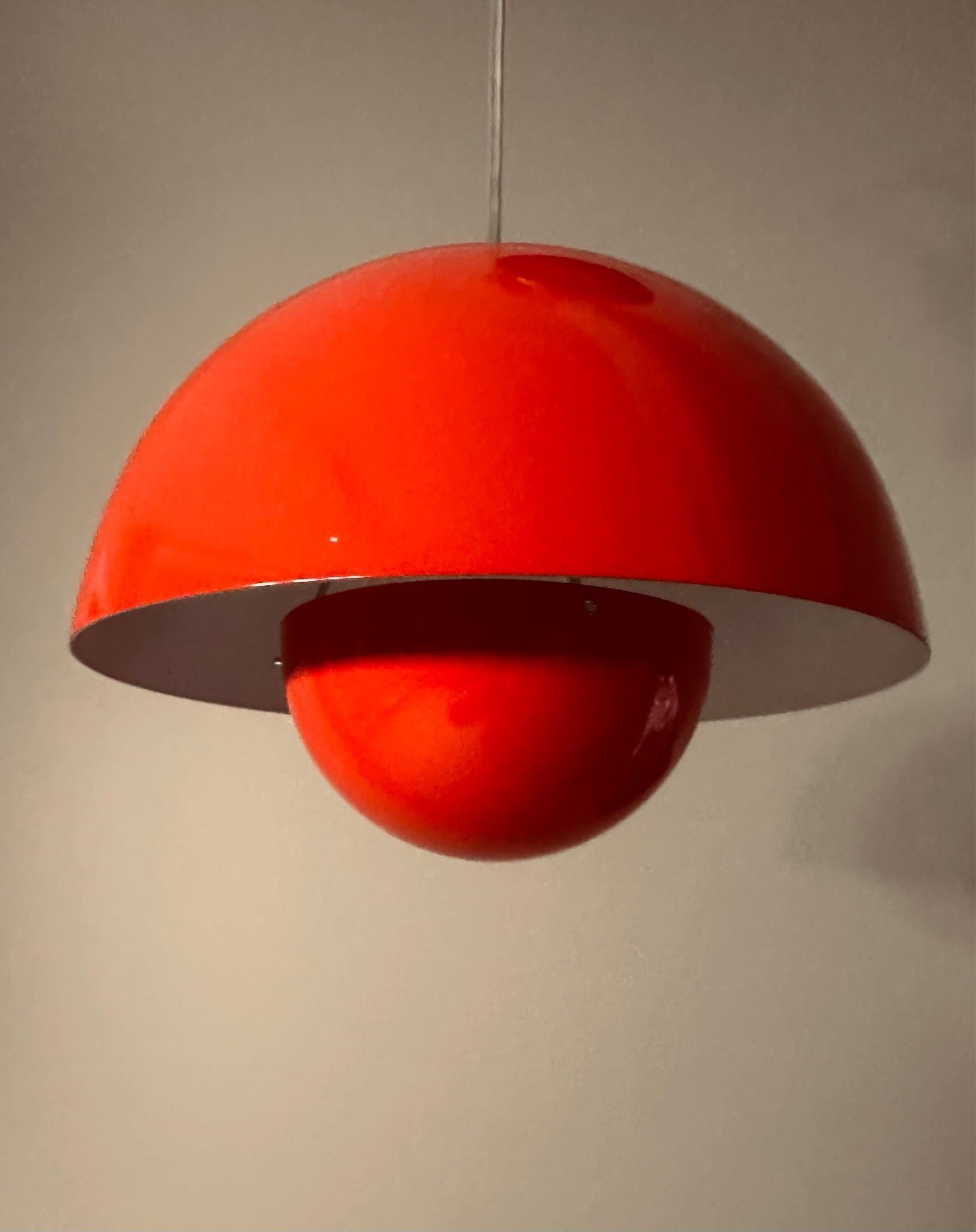 Verner Panton Flowerpot Taklampa - Röd