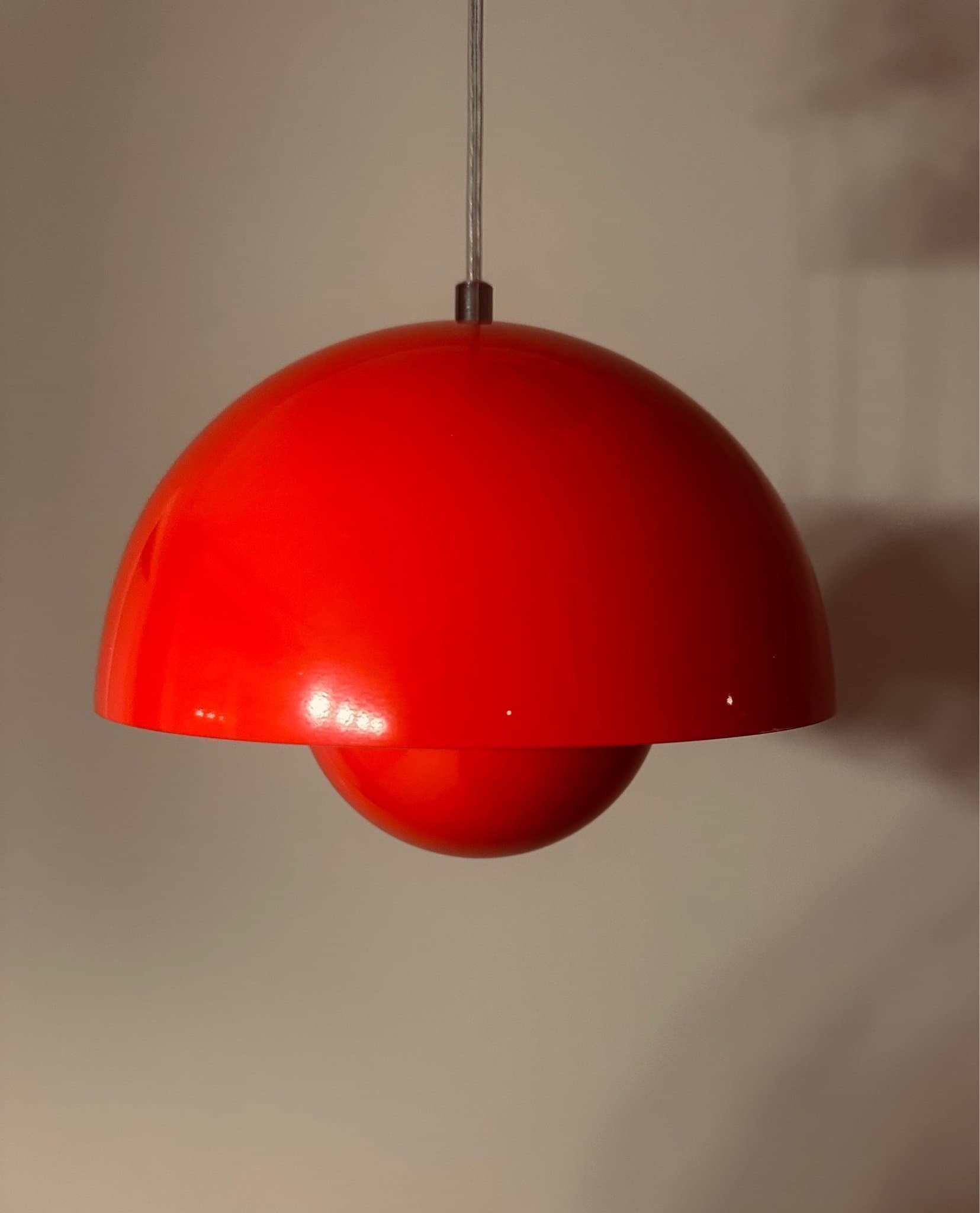 Verner Panton Flowerpot Taklampa - Röd