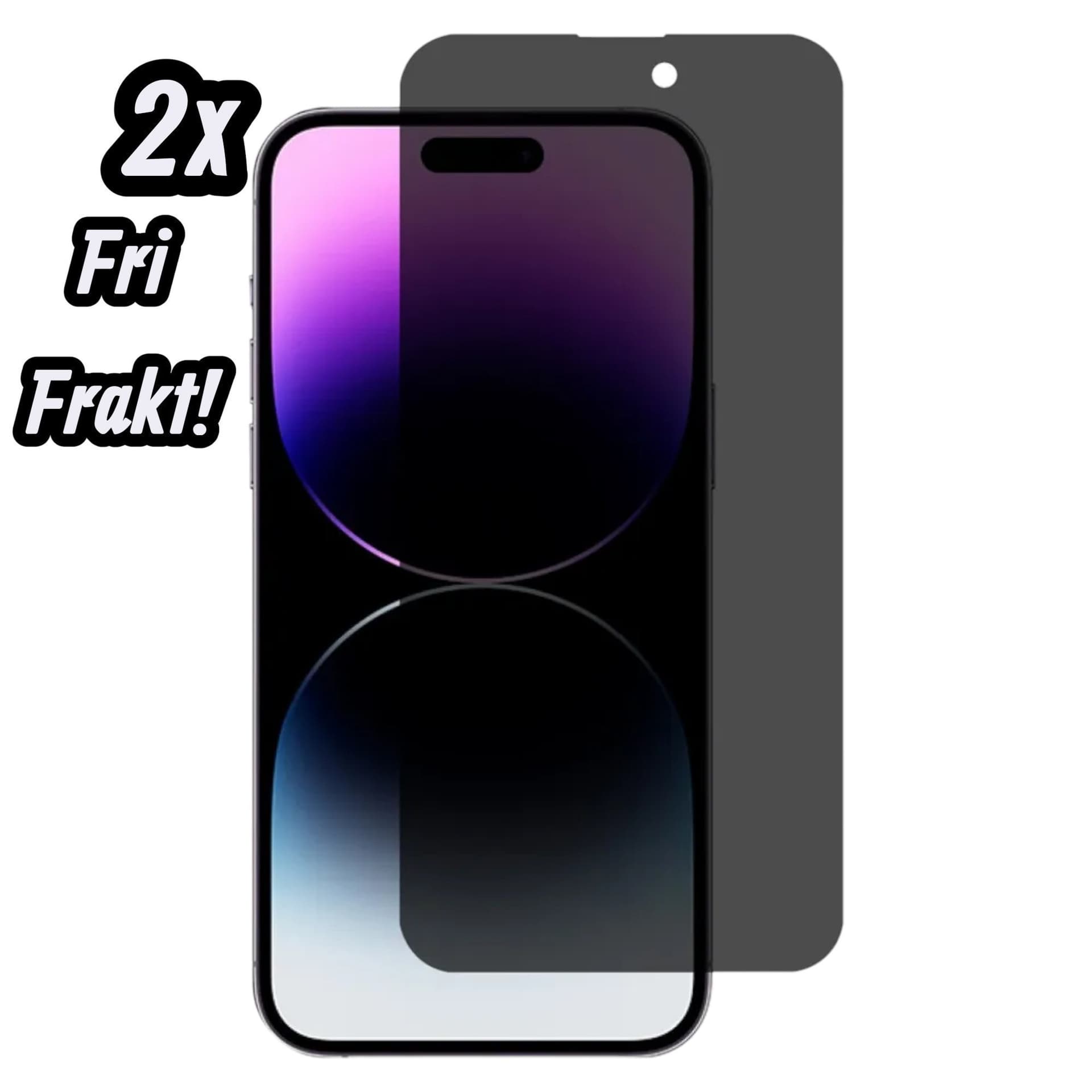 2st iPhone Xs Max/11 Pro Max Privacy 9H Härdat Glas Skärmskydd | Sekretessfilter