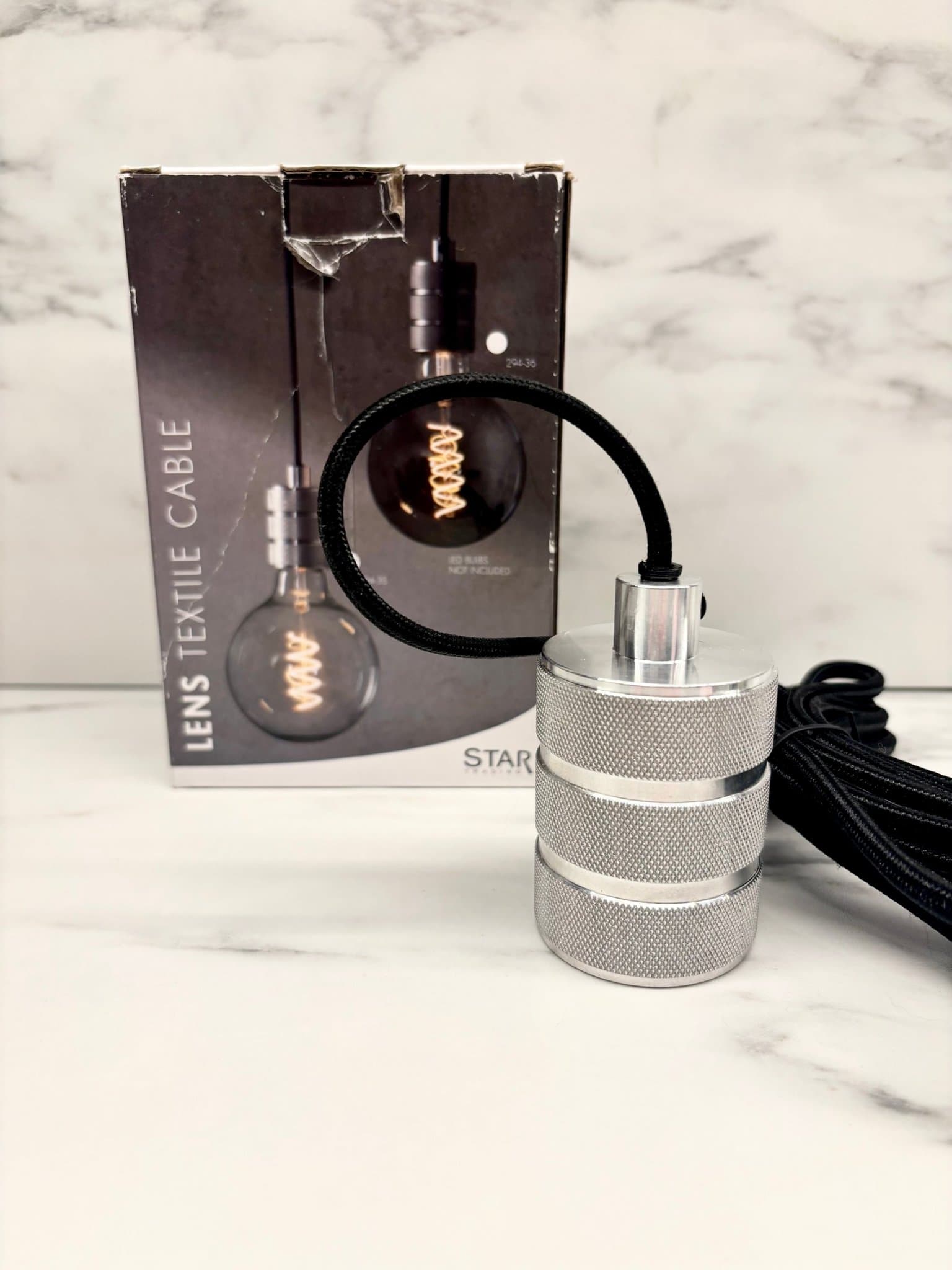 Star Trading Lens Takpendel E27 Zink Silver