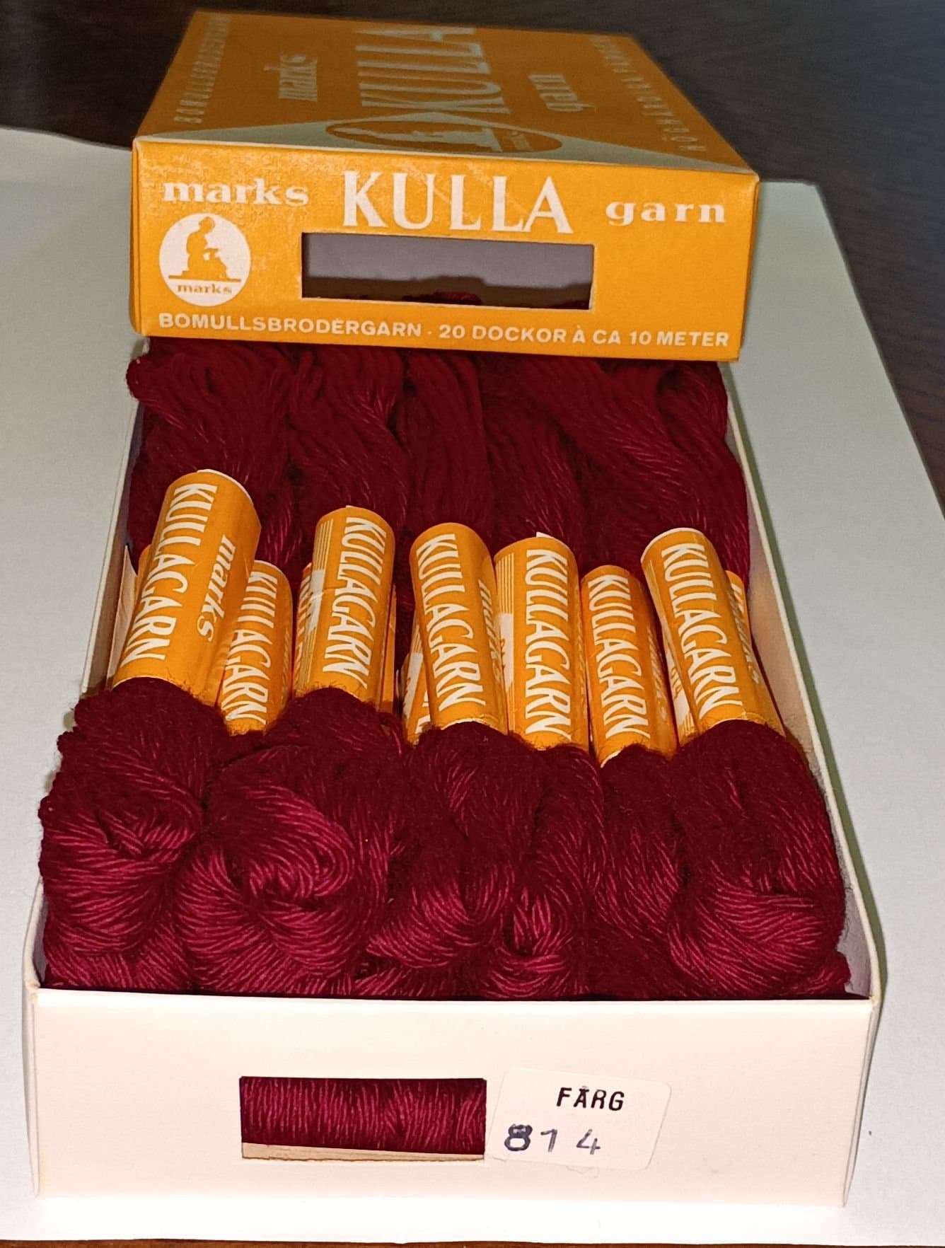 KULLA-GARN, nr. 814 / 20 st dockor / NYA / OANVÄNDA!
