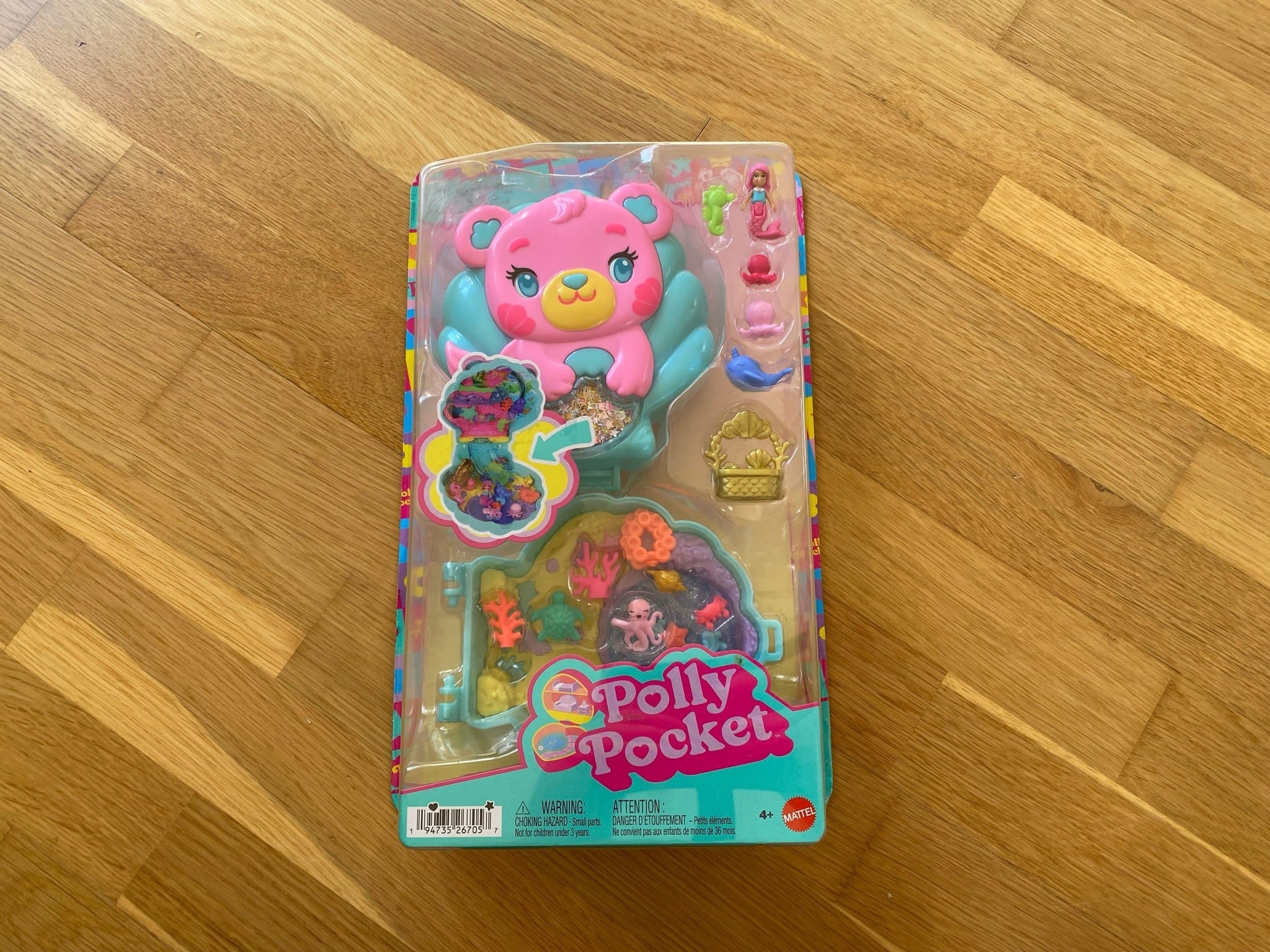 Polly Pocket - Glitter Island Compact - Oöppnad!