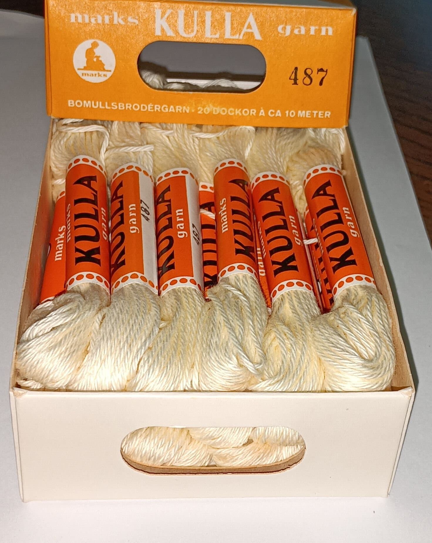 KULLA-GARN, nr. 487 / 20 st dockor / NYA / OANVÄNDA!