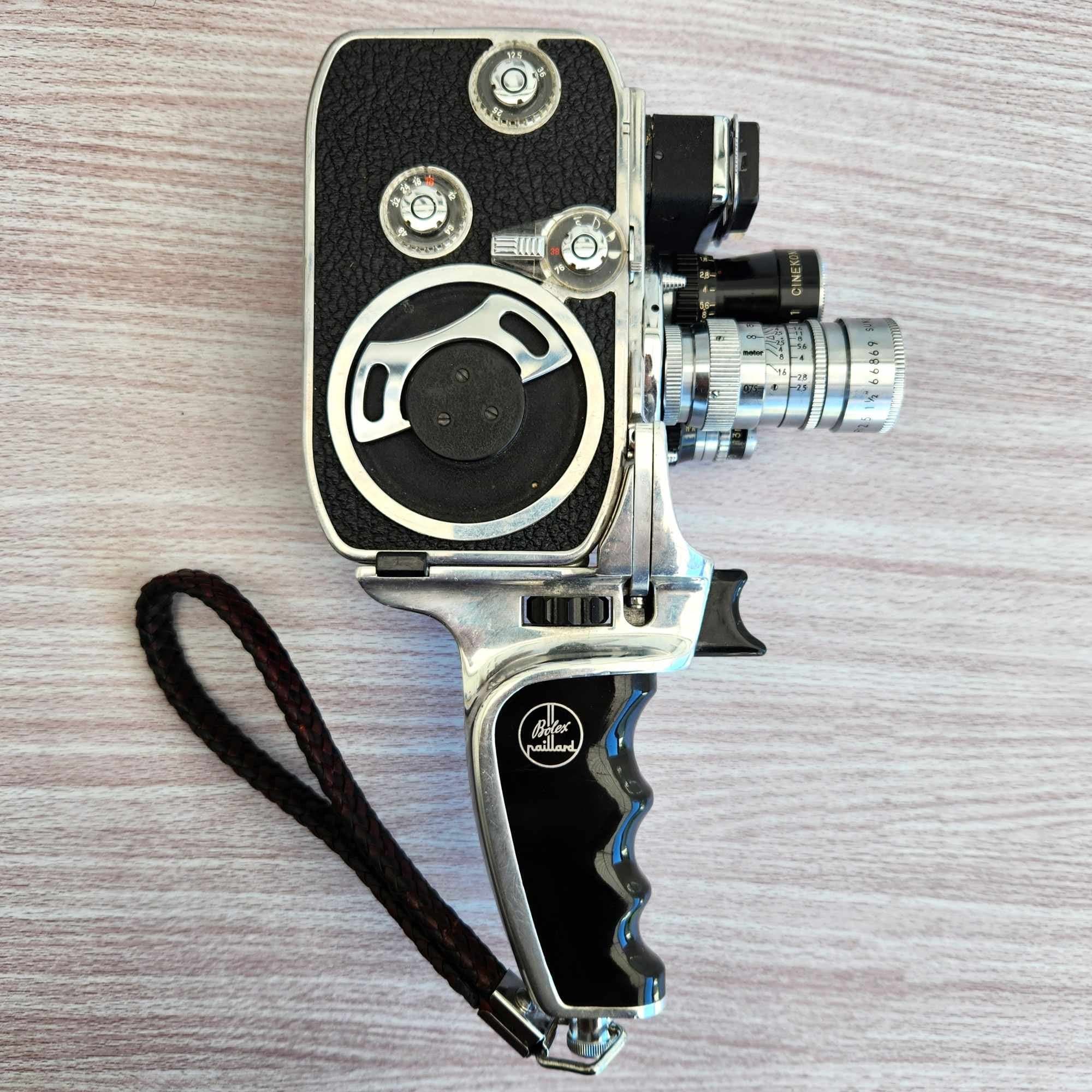 Bolex Paillard L8 Cine Camera Kit Kern Lenses Case Manual Vintage