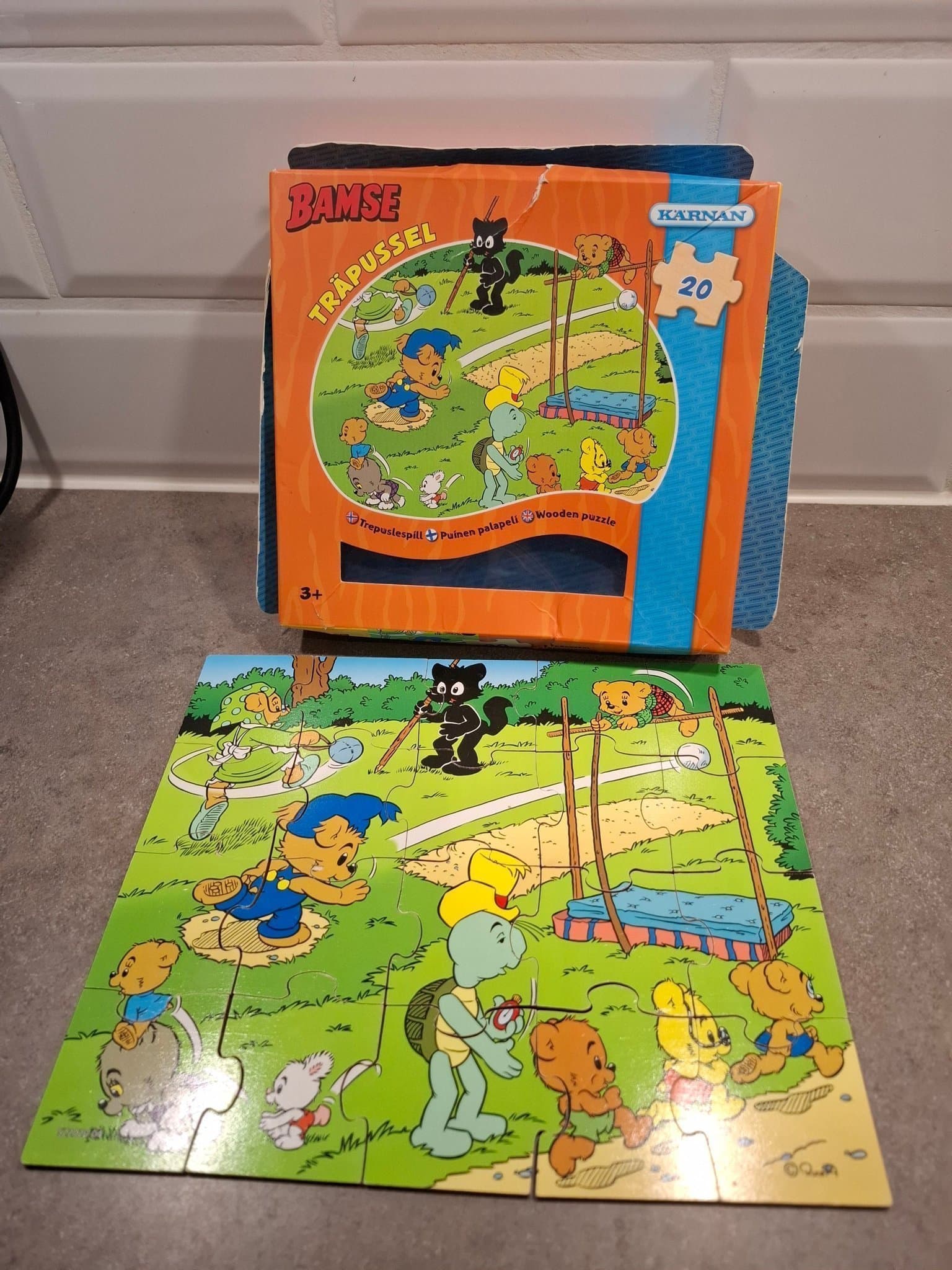 Bamse Träpussel 20 bitar