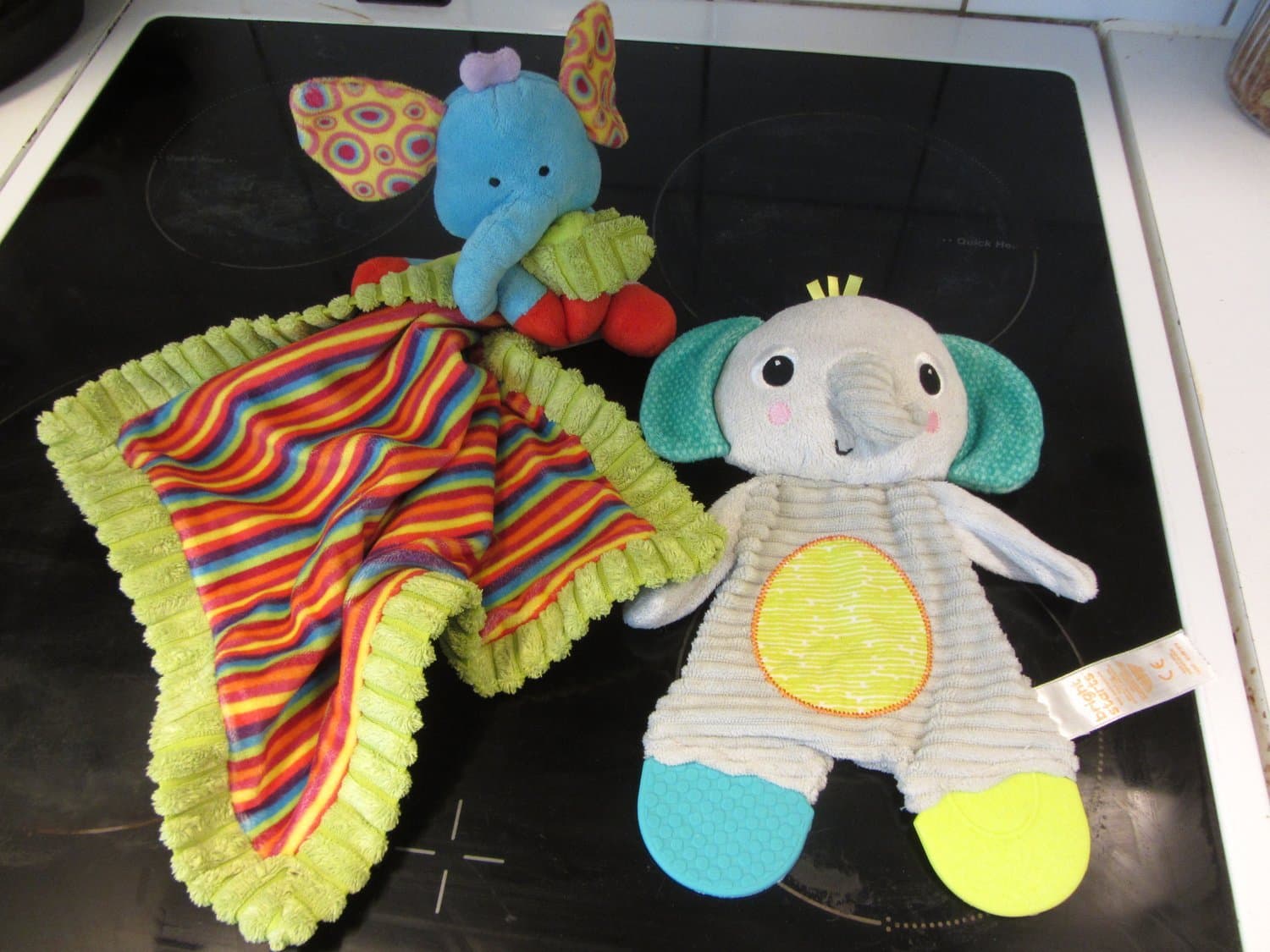 2st Elefant Gosedjur Snuttis Snuttefilt Snuttetrasa Baby
