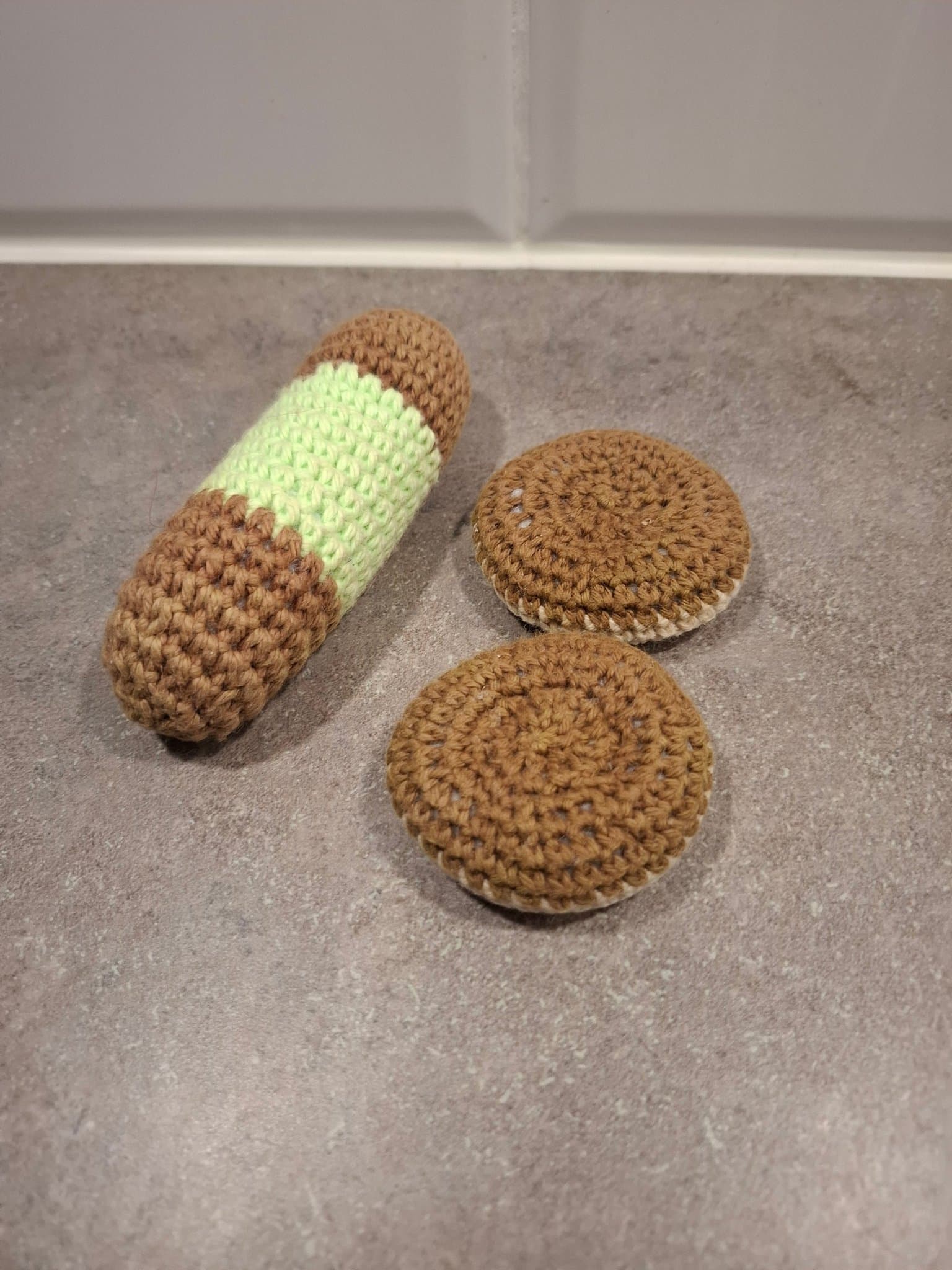 Virkat Leksaksfika Kakor