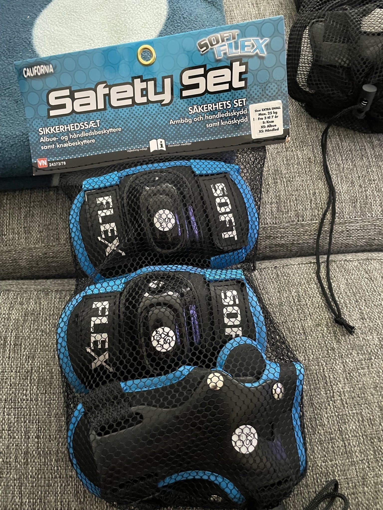 California Soft Flex Säkerhetsset för barn, XS