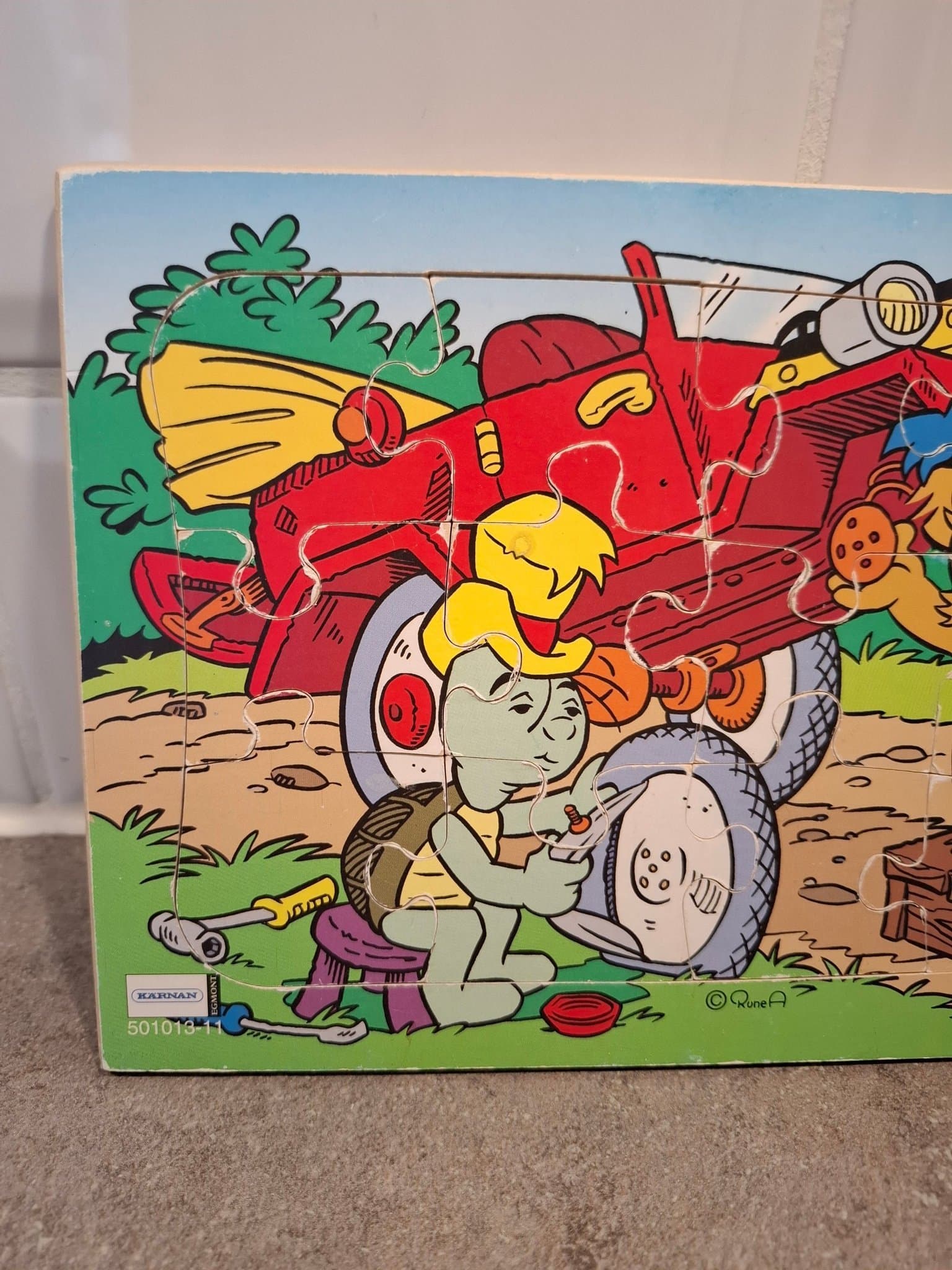 Bamse rampussel I trä