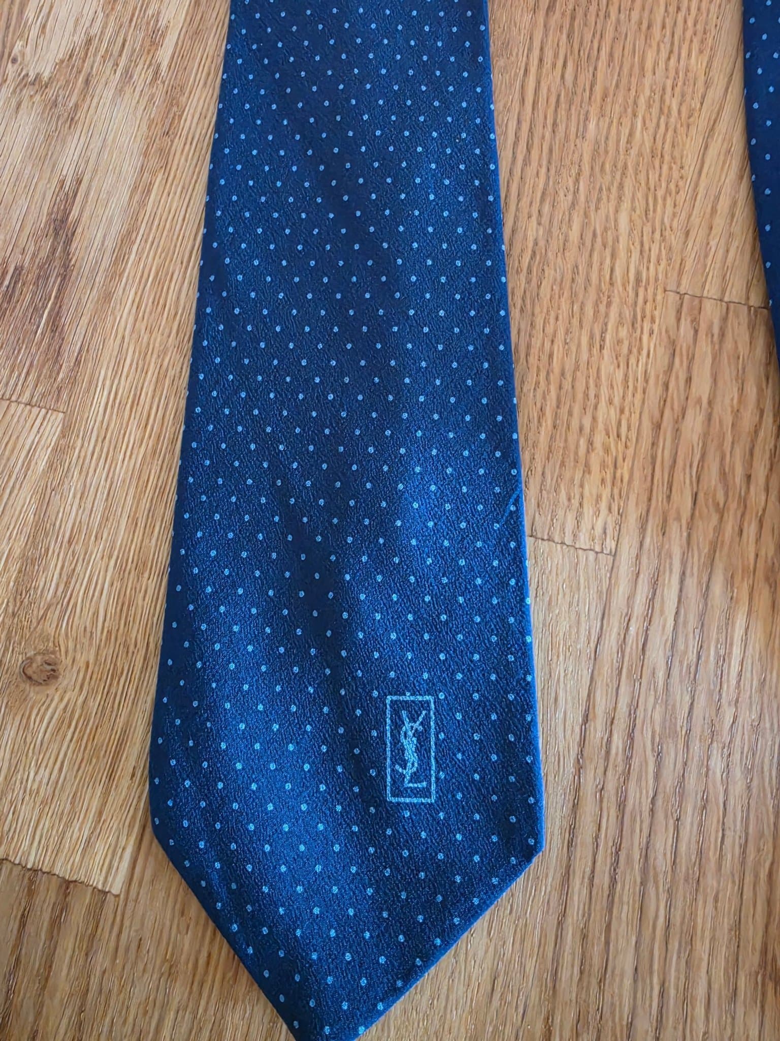Yves Saint Laurent blå slips