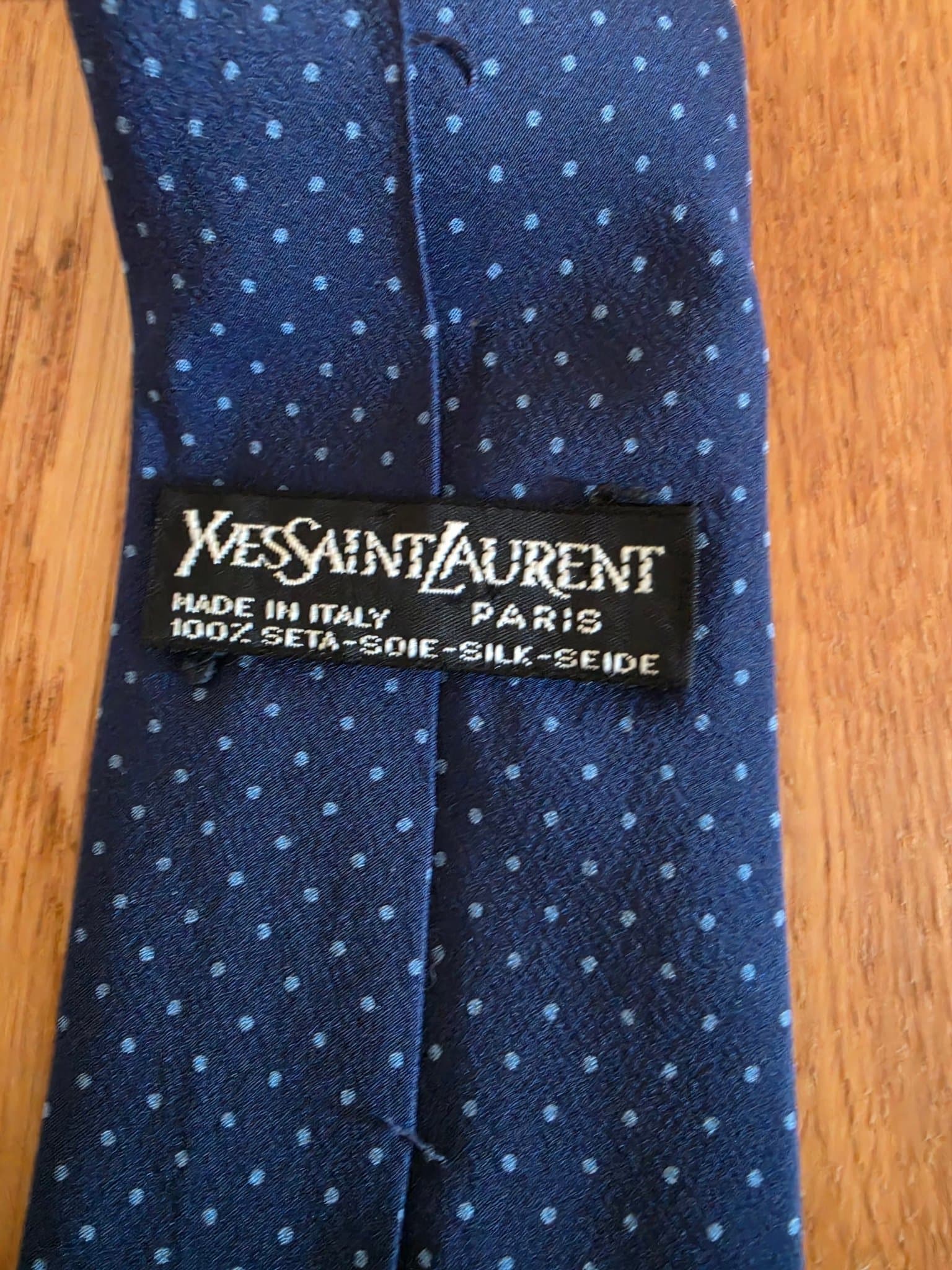 Yves Saint Laurent blå slips