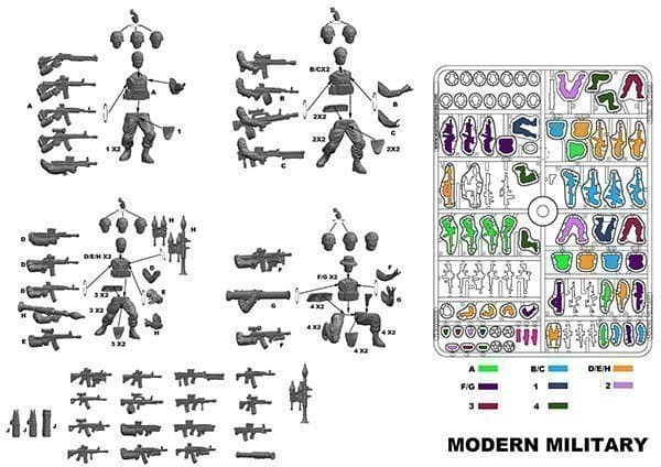 28mm Warlord Games modern military till sci fi och Mutant figurspel