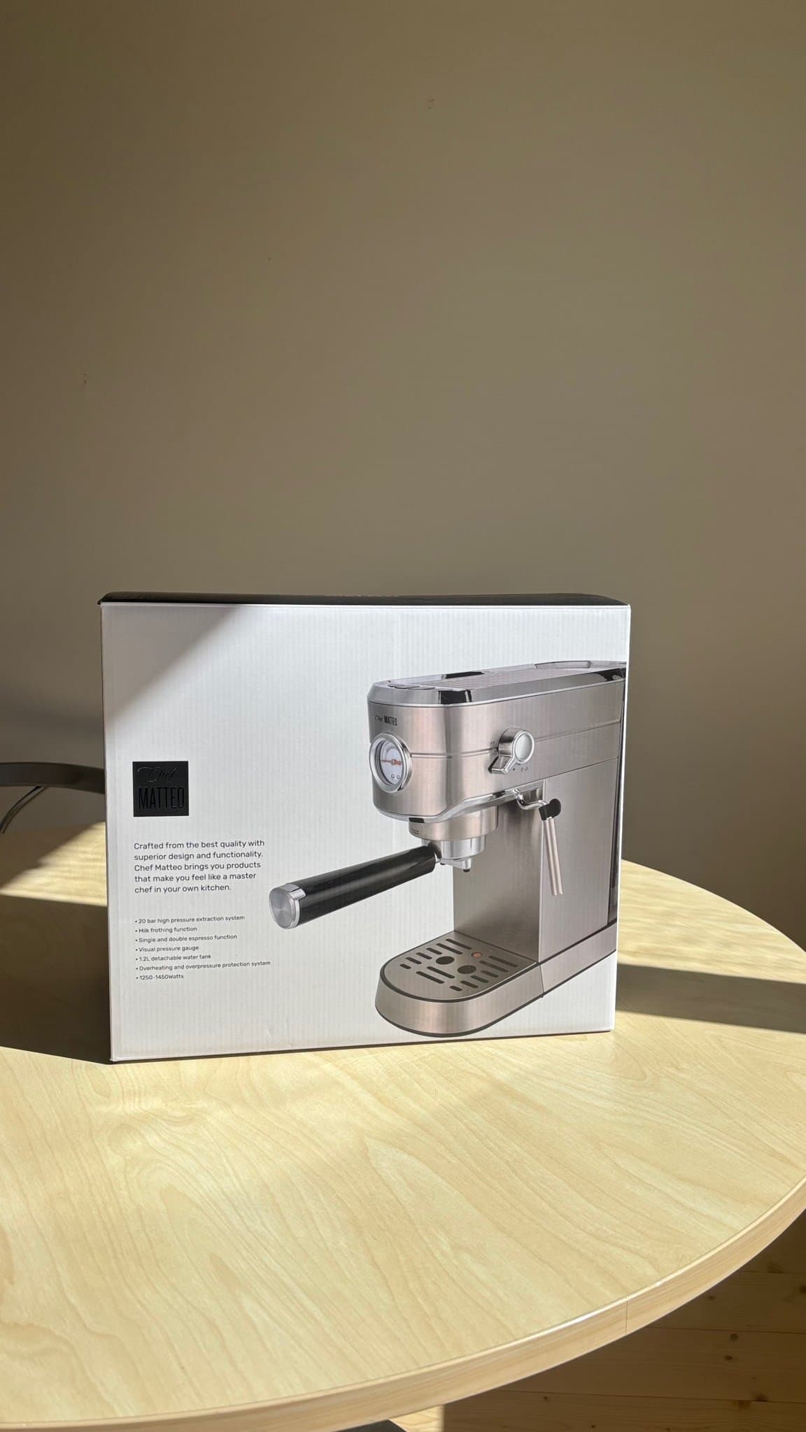Espressomaskin - OANVÄND Chef Matteo