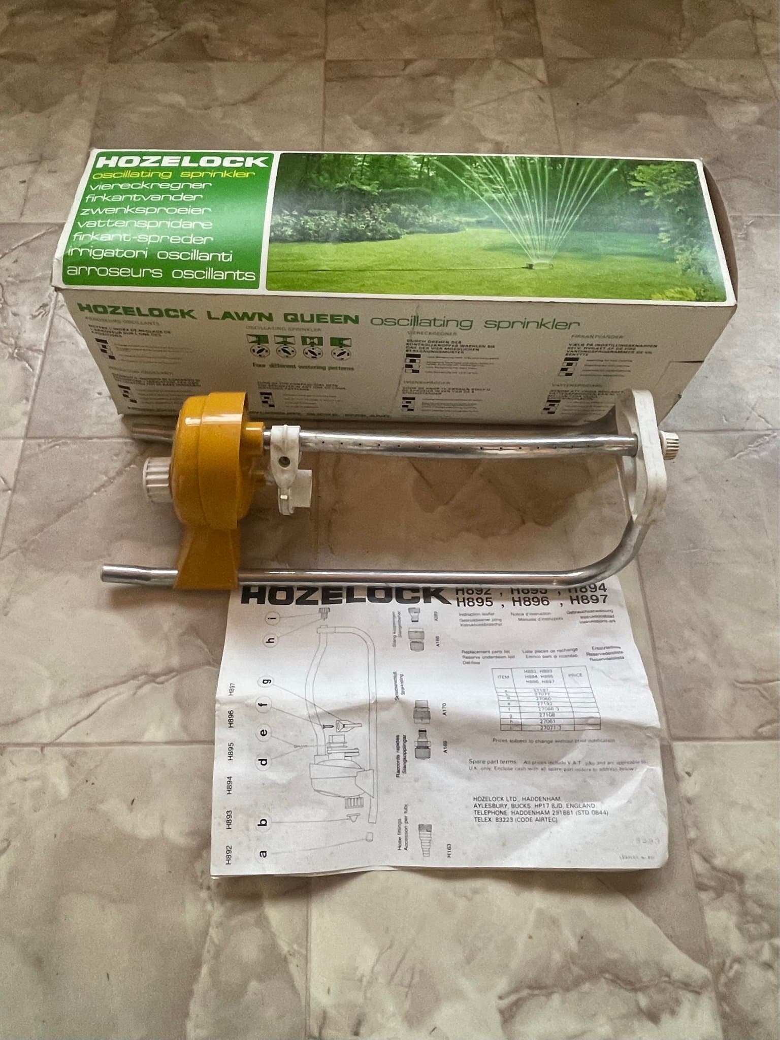 Hozelock Lawn Queen Oscillating Sprinkler/Vattenspridare
