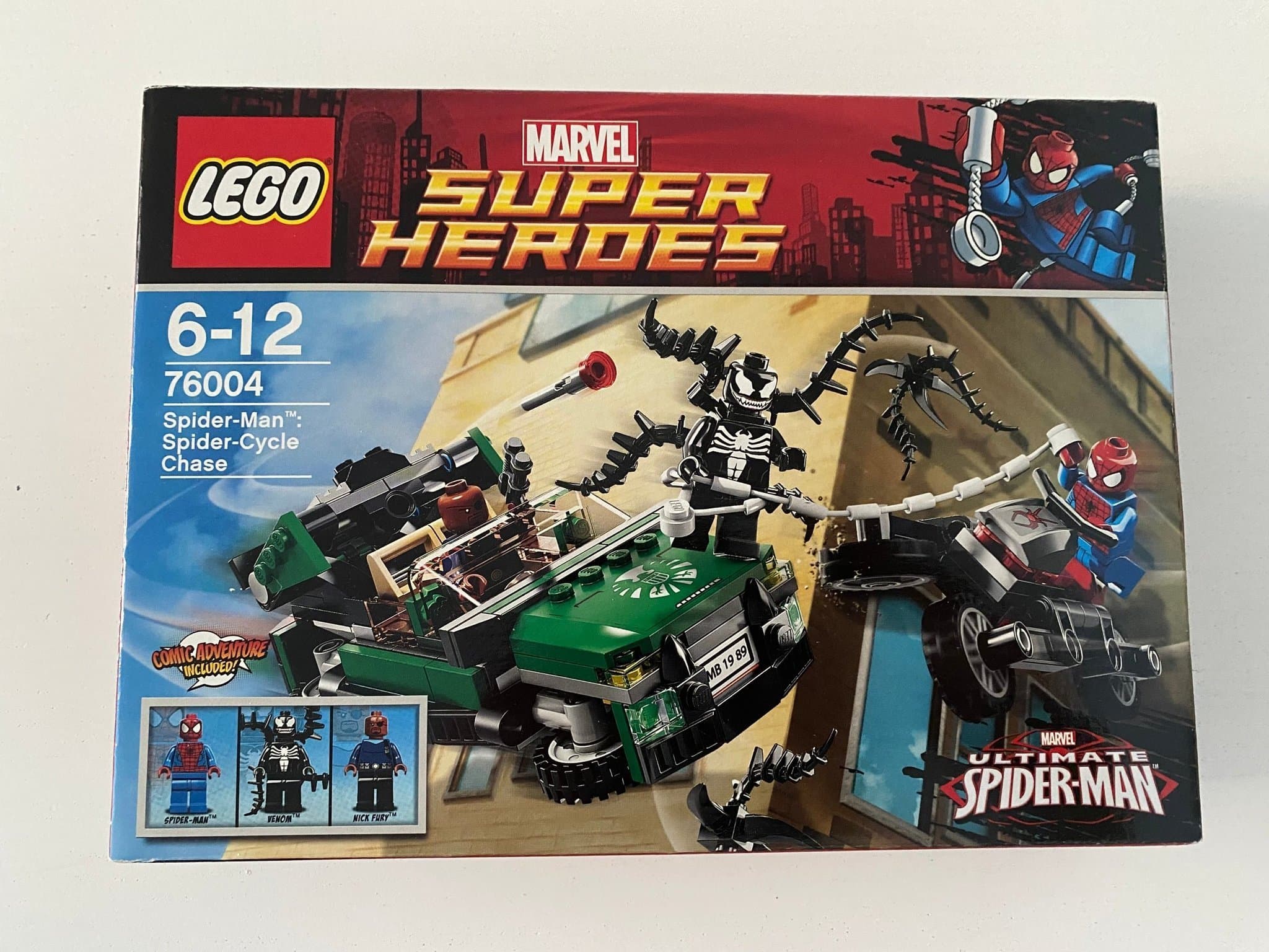 LEGO Super Heroes 76004 Spider-Man: Spider-Chase Cycle oöppnad